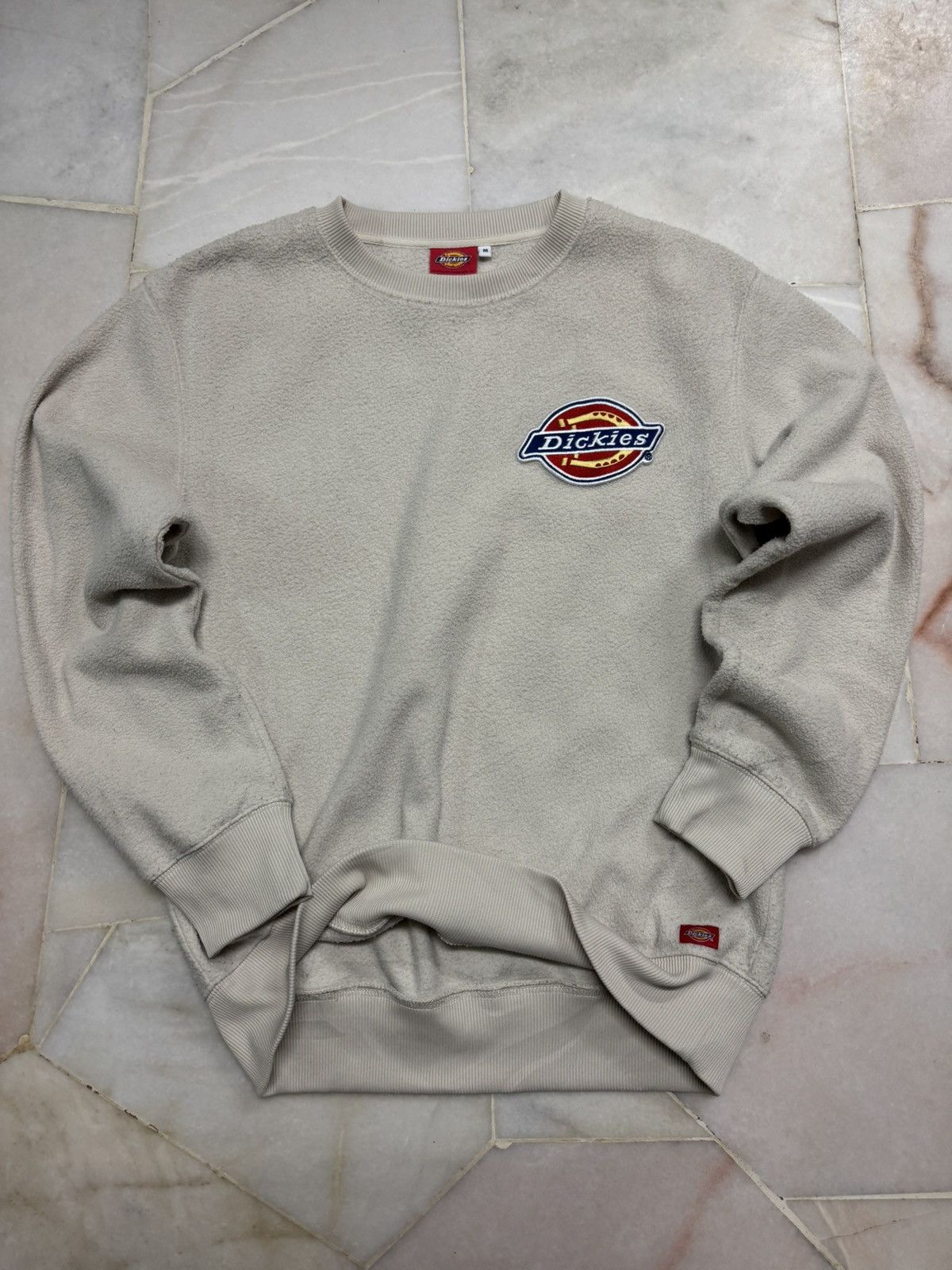Dickies VINTAGE Y2K DICKIES SHERPA SWEATSHIRT PATCHER CREAM Size US M / EU 48-50 / 2 - 11 Thumbnail