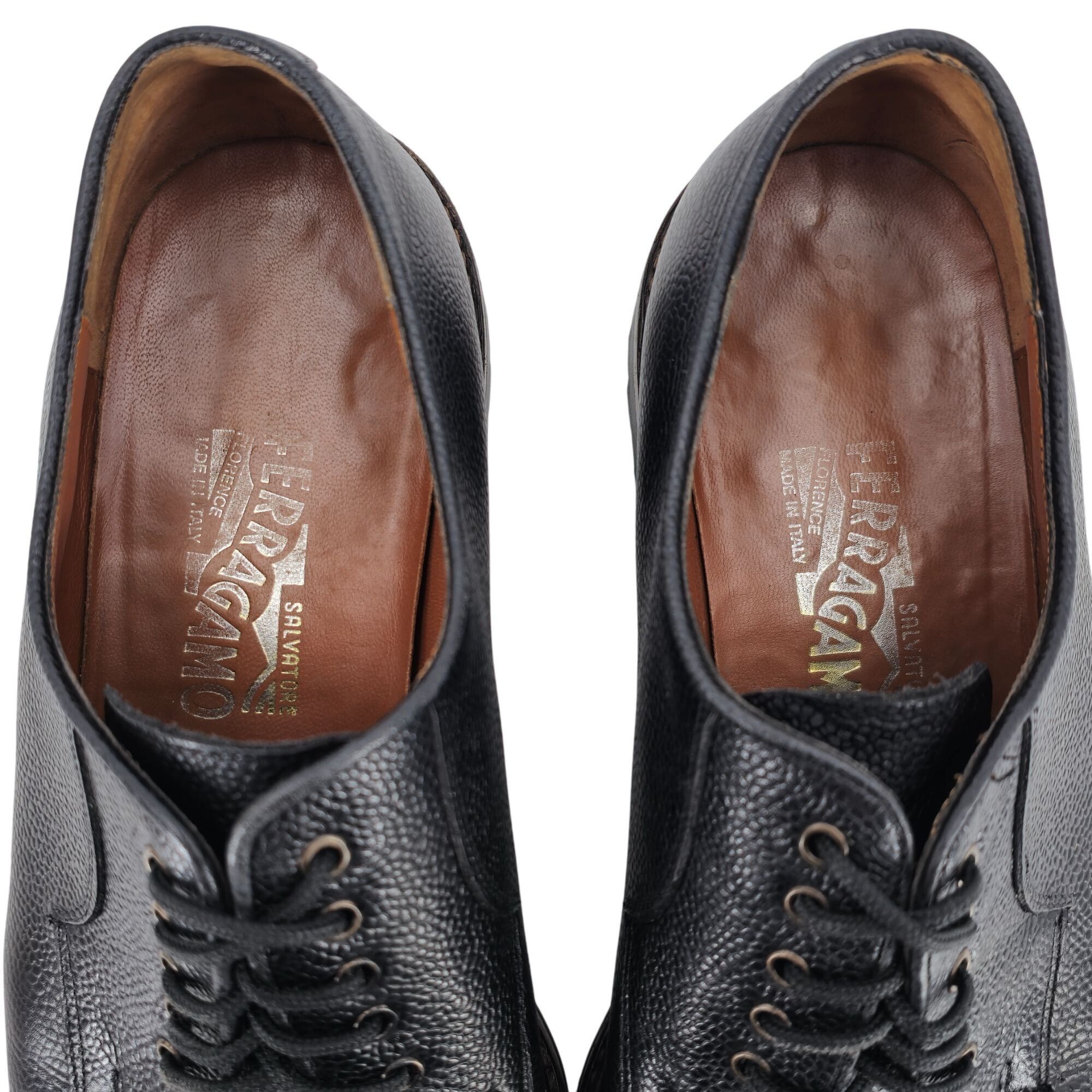 Salvatore Ferragamo Vintage Salvatore Ferragamo Italy Men 9.5 Black Leather Shoe Size US 9.5 / EU 42-43 - 5 Thumbnail