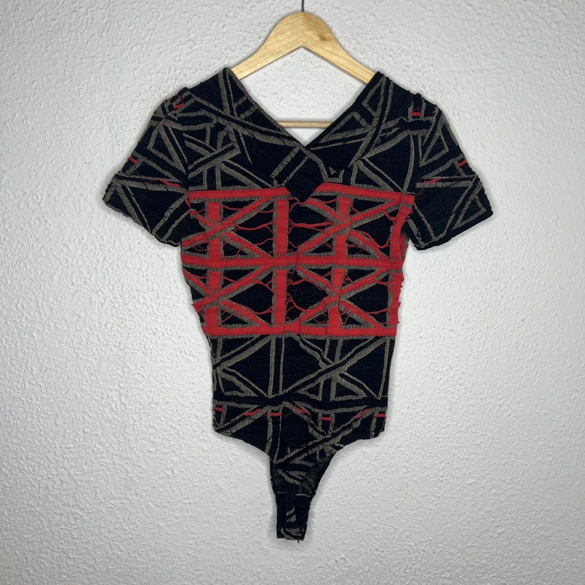 Designer × Vivienne Westwood × Wolford Vivienne Westwood x Wolford Bodysuit 2002 String Black Red Size M / US 6-8 / IT 42-44 - 6 Thumbnail