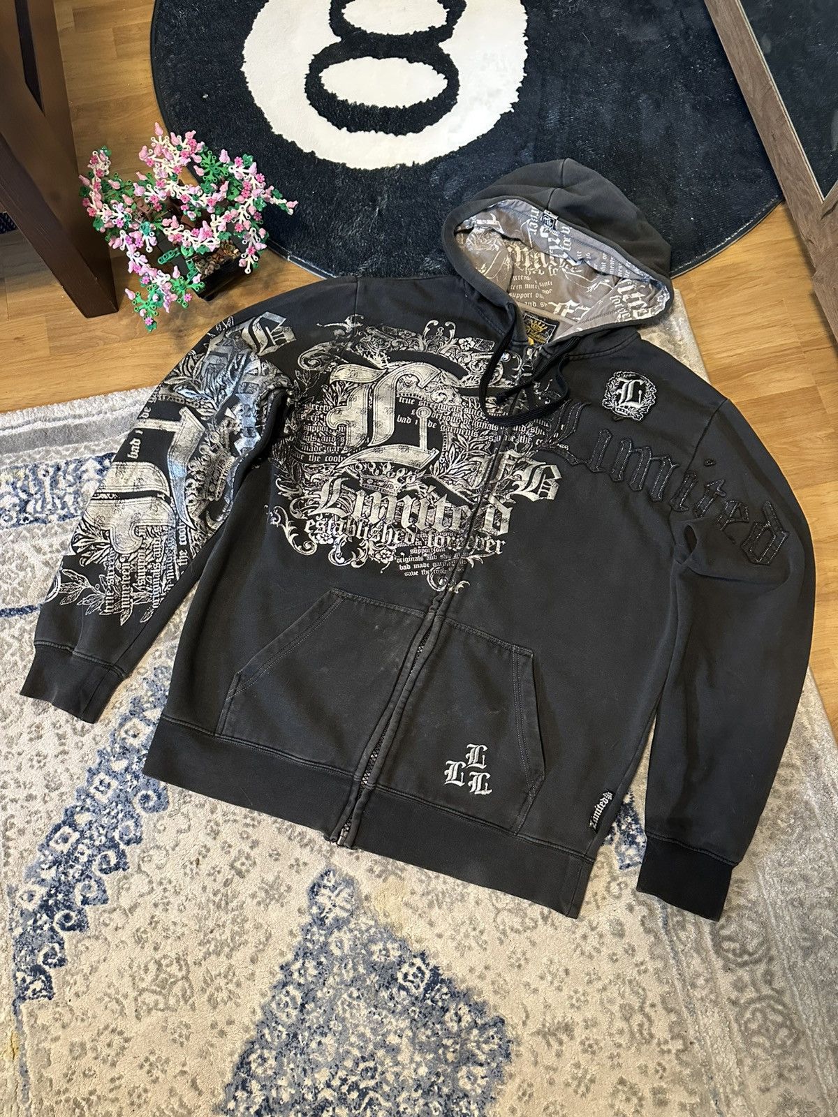 Affliction × Vintage Hoodie affliction vintage y2k baggy opium alternative skate Size US L / EU 52-54 / 3 - 3 Thumbnail