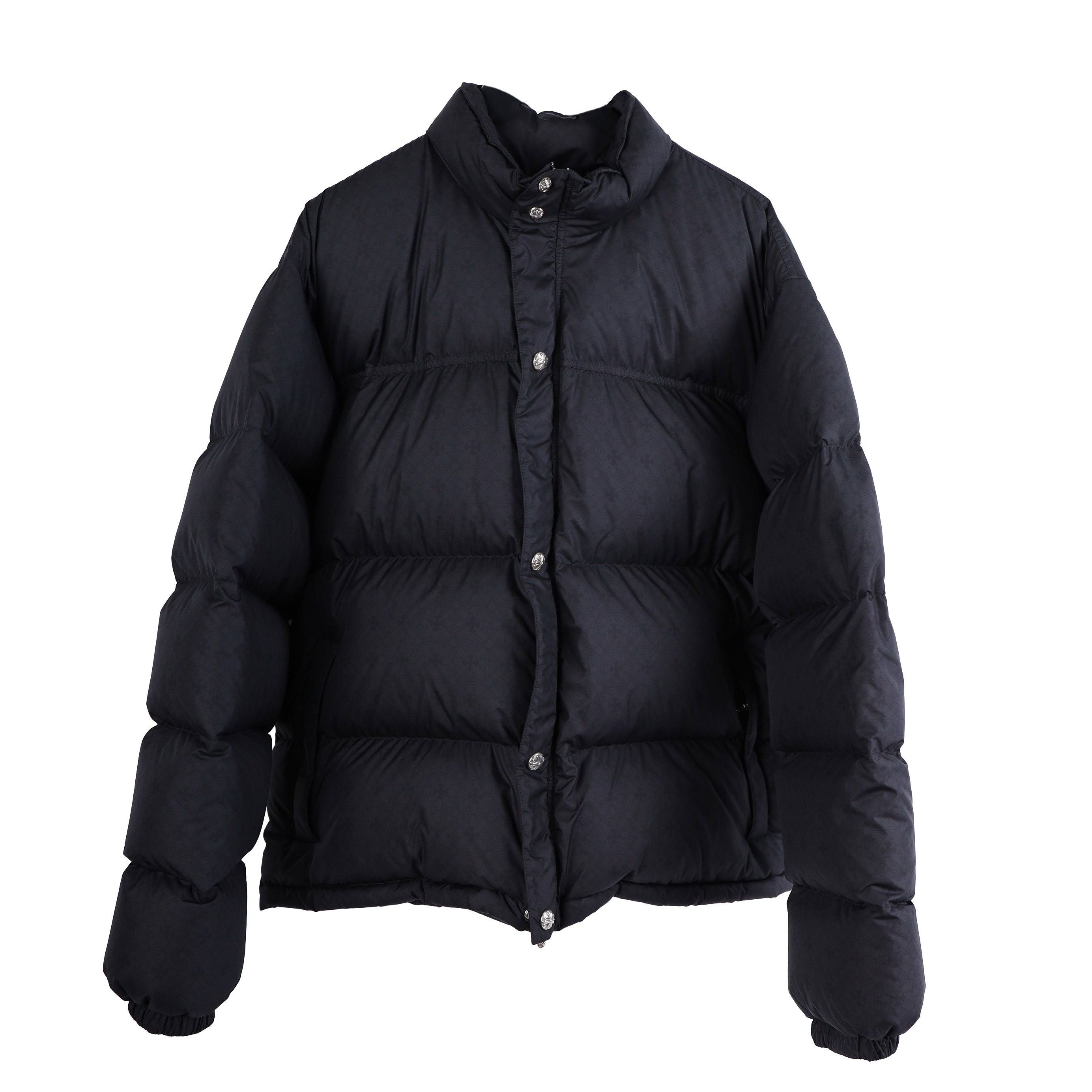 CHROME HEARTS BLACK PLUS MONOGRAM DOWN PUFFER JACKET