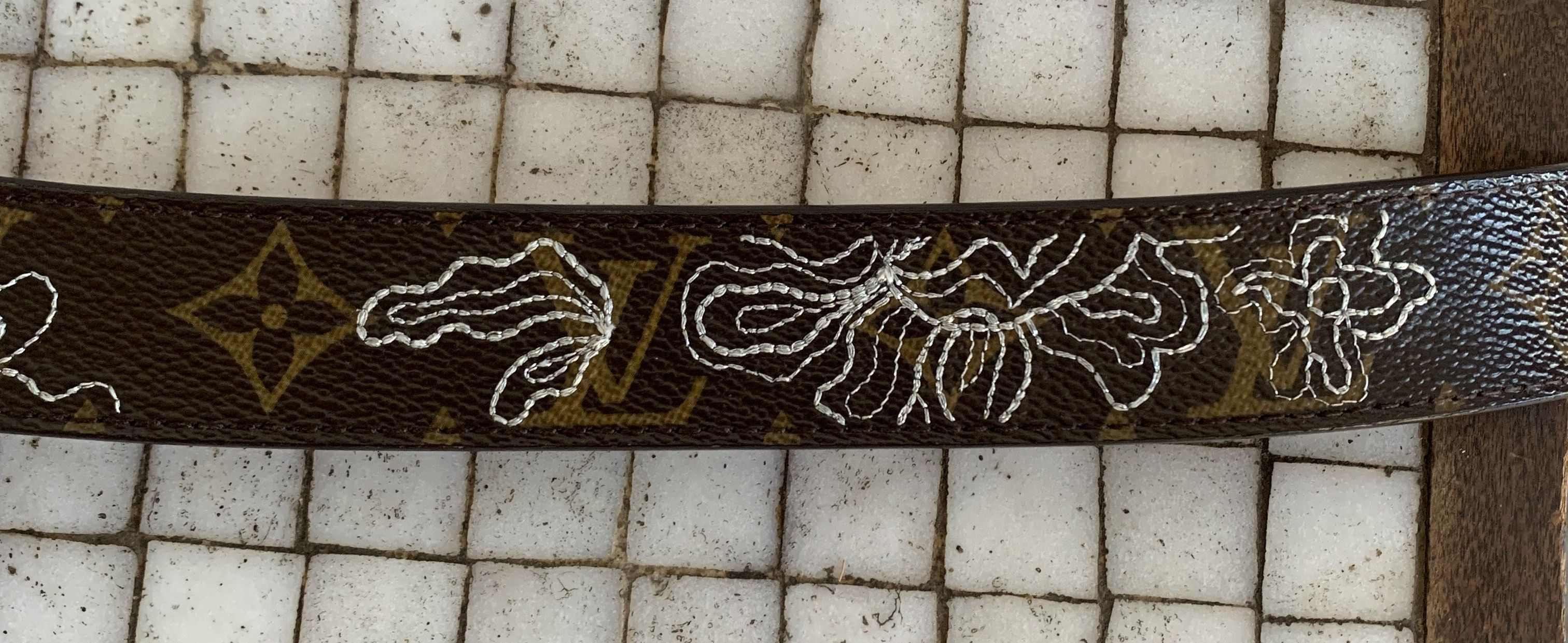 Louis Vuitton S/S 2007 Louis Vuitton Dentelle Monogram Belt + Accessories Size 28 - 5 Thumbnail