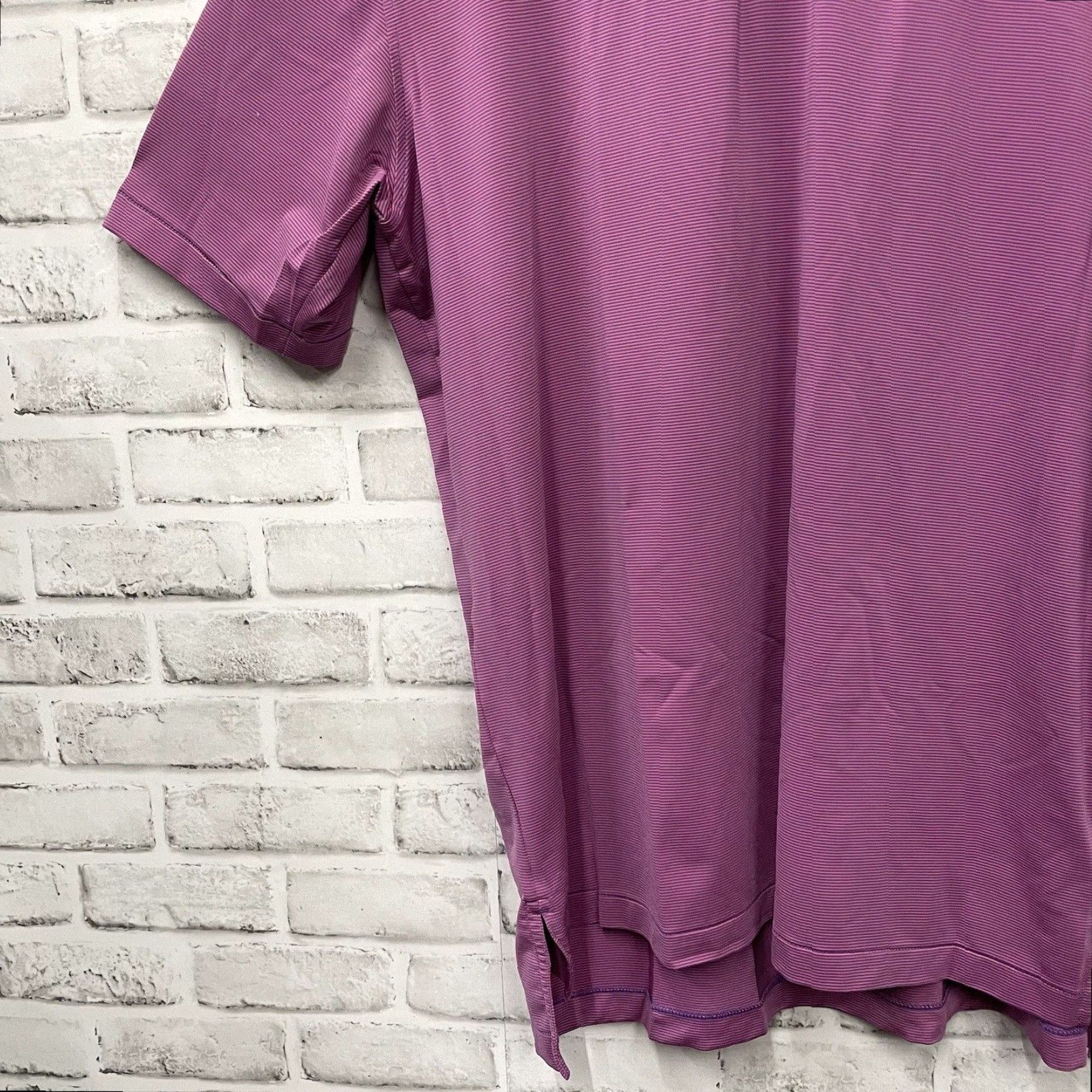 Peter Millar Peter Millar Mens Striped Polo Shirt Pink Summer Comfort Rock Theme Large Size US L / EU 52-54 / 3 - 3 Thumbnail