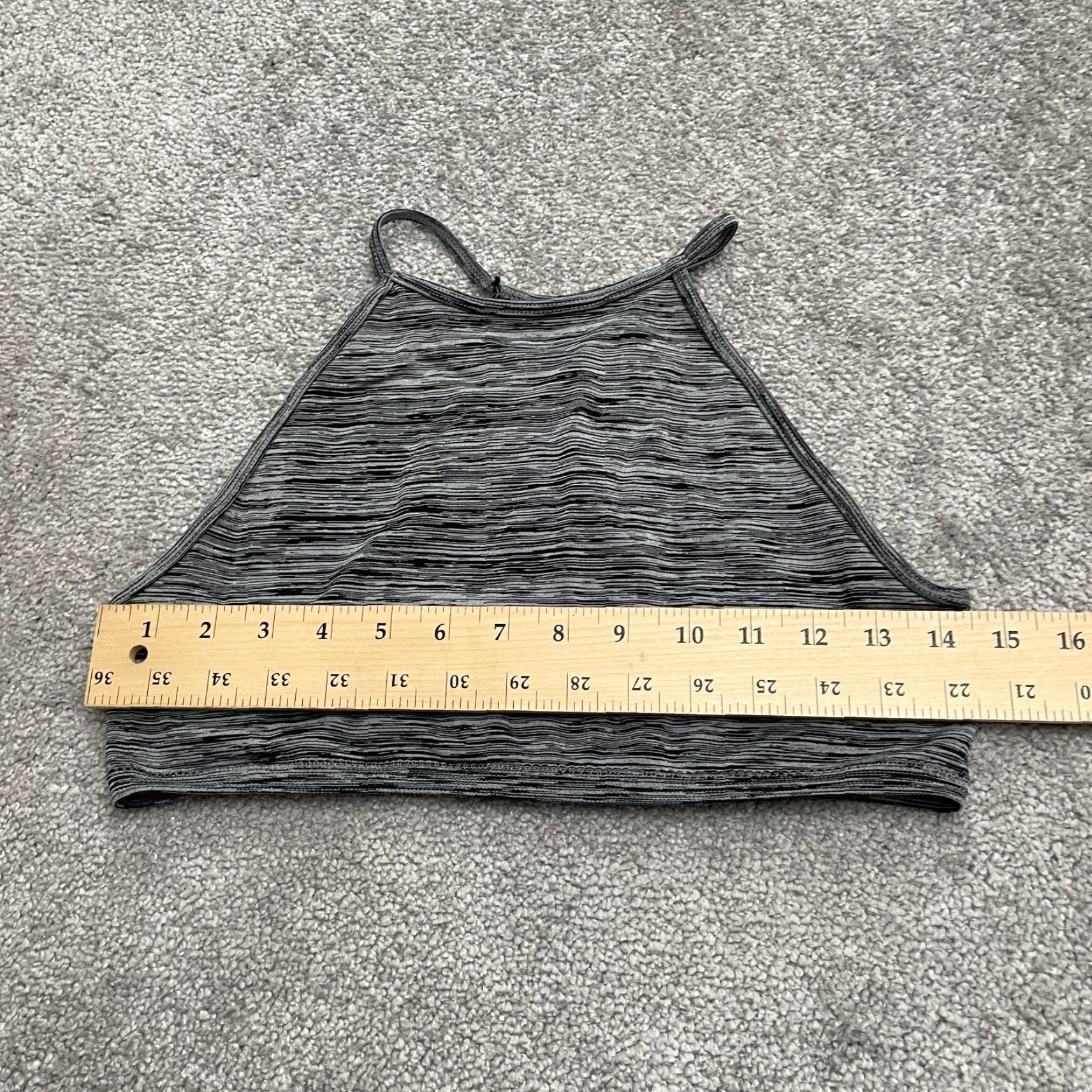 Vintage Live Love Dream Aeropostale Tank Womens Large Gray Active Crop Halter Top Gym Size L / US 10 / IT 46 - 5 Thumbnail