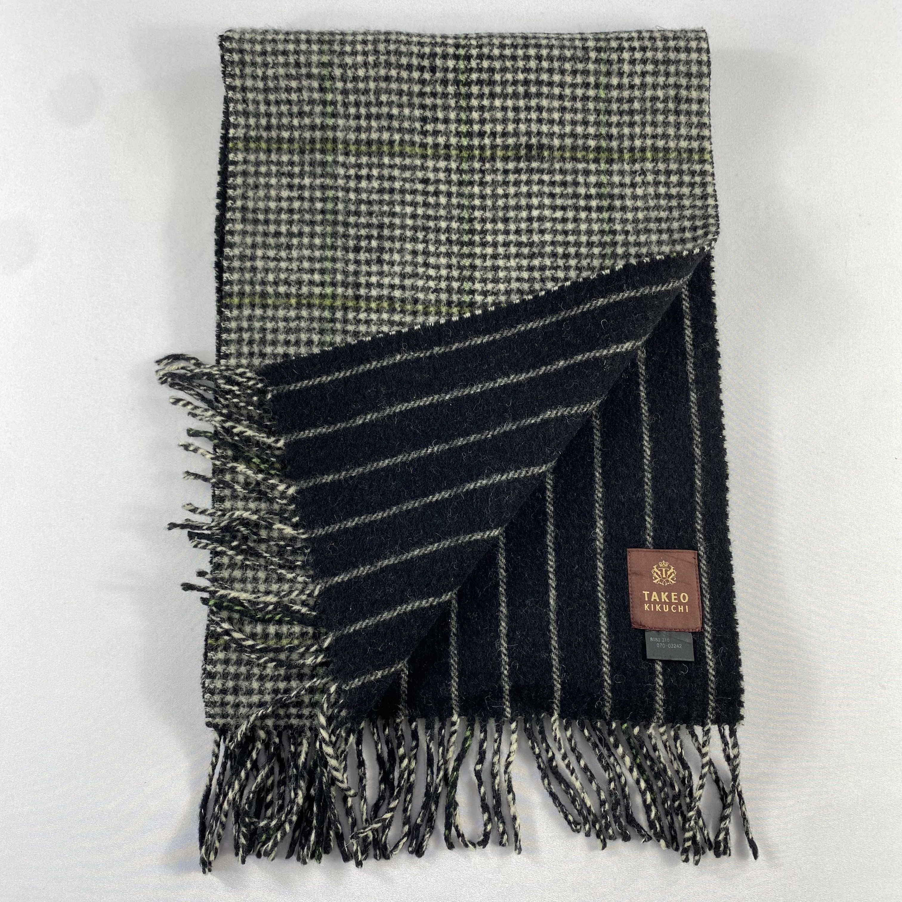 Takeo Kikuchi Takeo Kikuchi Scarf Neck Wrap Wool Muffler Size ONE SIZE - 4 Thumbnail
