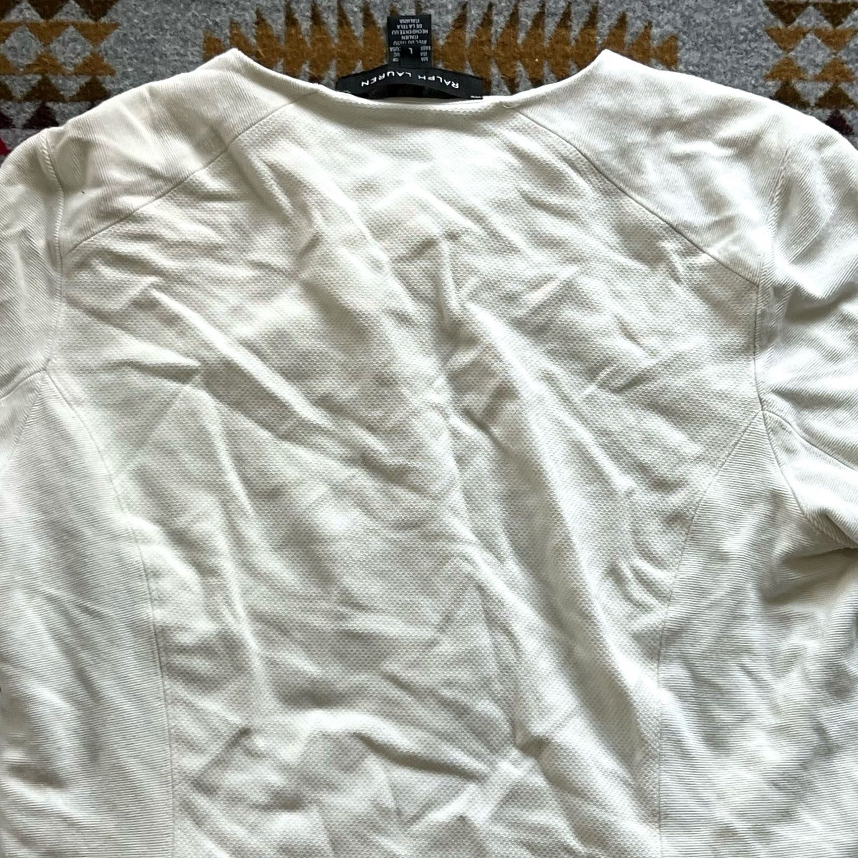 Ralph Lauren Ralph Lauren Jacket Womens Large White Full Zip Knit Basic Jacket Athleisure Regular Size L Size L / US 10 / IT 46 - 7 Thumbnail