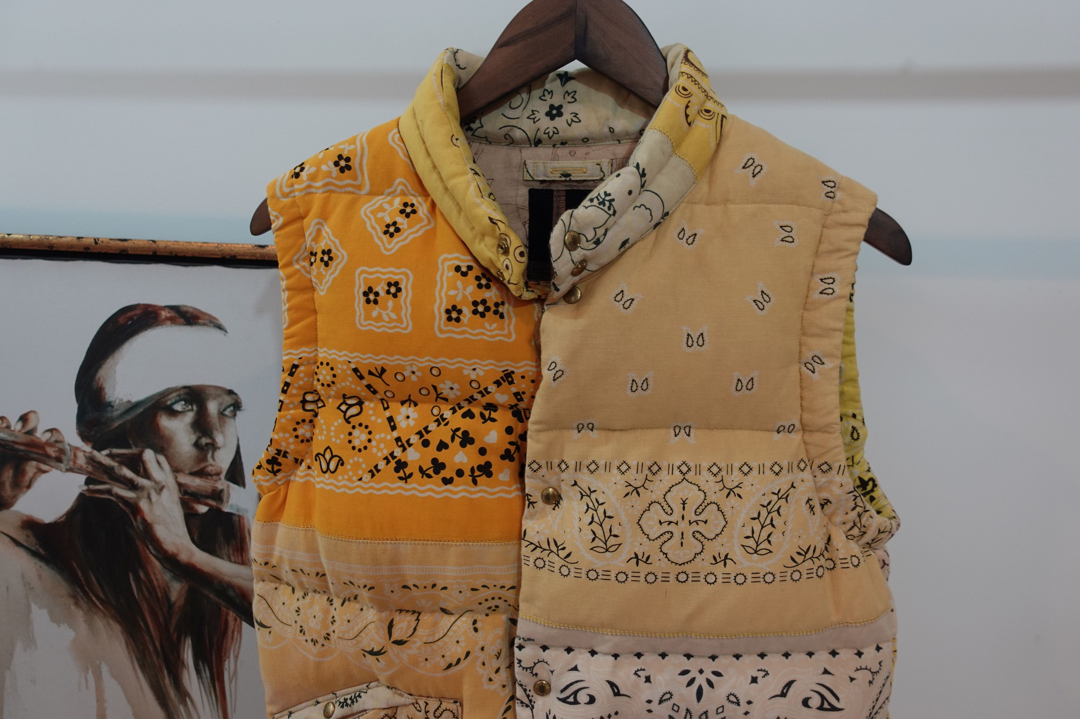 Visvim Visvim Bandana ICT Vest in Yellow Cream Size US M / EU 48-50 / 2 - 2 Thumbnail