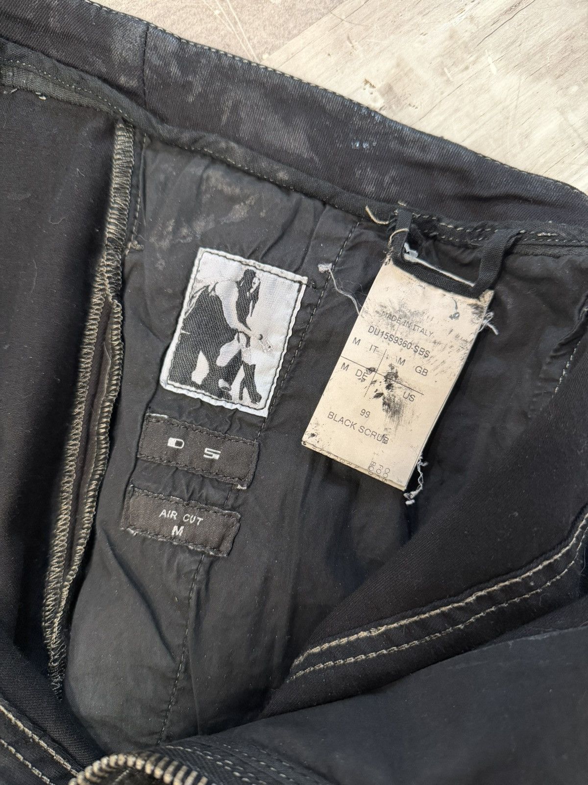 Rick Owens Olmar & Mirta Black Scrub Wax Aircut Size US 32 / EU 48 - 7 Thumbnail