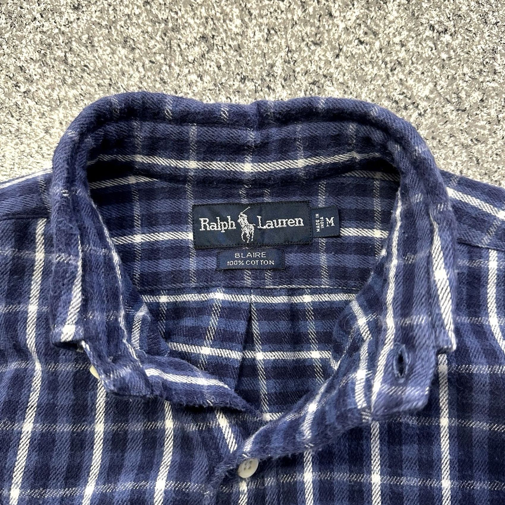 Ralph Lauren Ralph Lauren Blake Flannel Shirt Mens M Long Sleeve Button-Down Plaid Blue Size US M / EU 48-50 / 2 - 3 Thumbnail