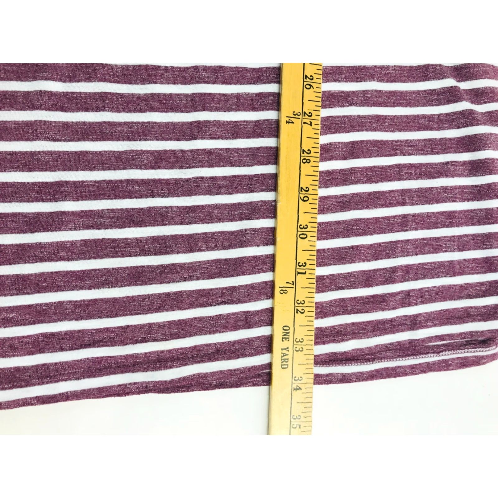 Vintage Sonoma Dress Women's Size Small Purple White Striped Short Sleeve Above the Knee Shirt Dress Womens Size 28" / US 6 / IT 42 - 5 Thumbnail