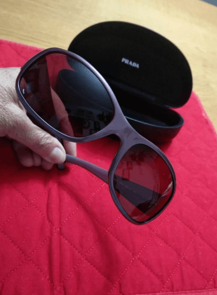 Prada PRADA Sunglasses Titanium SPR Sport Star Wrap Shield Mask Size ONE SIZE - 3 Thumbnail