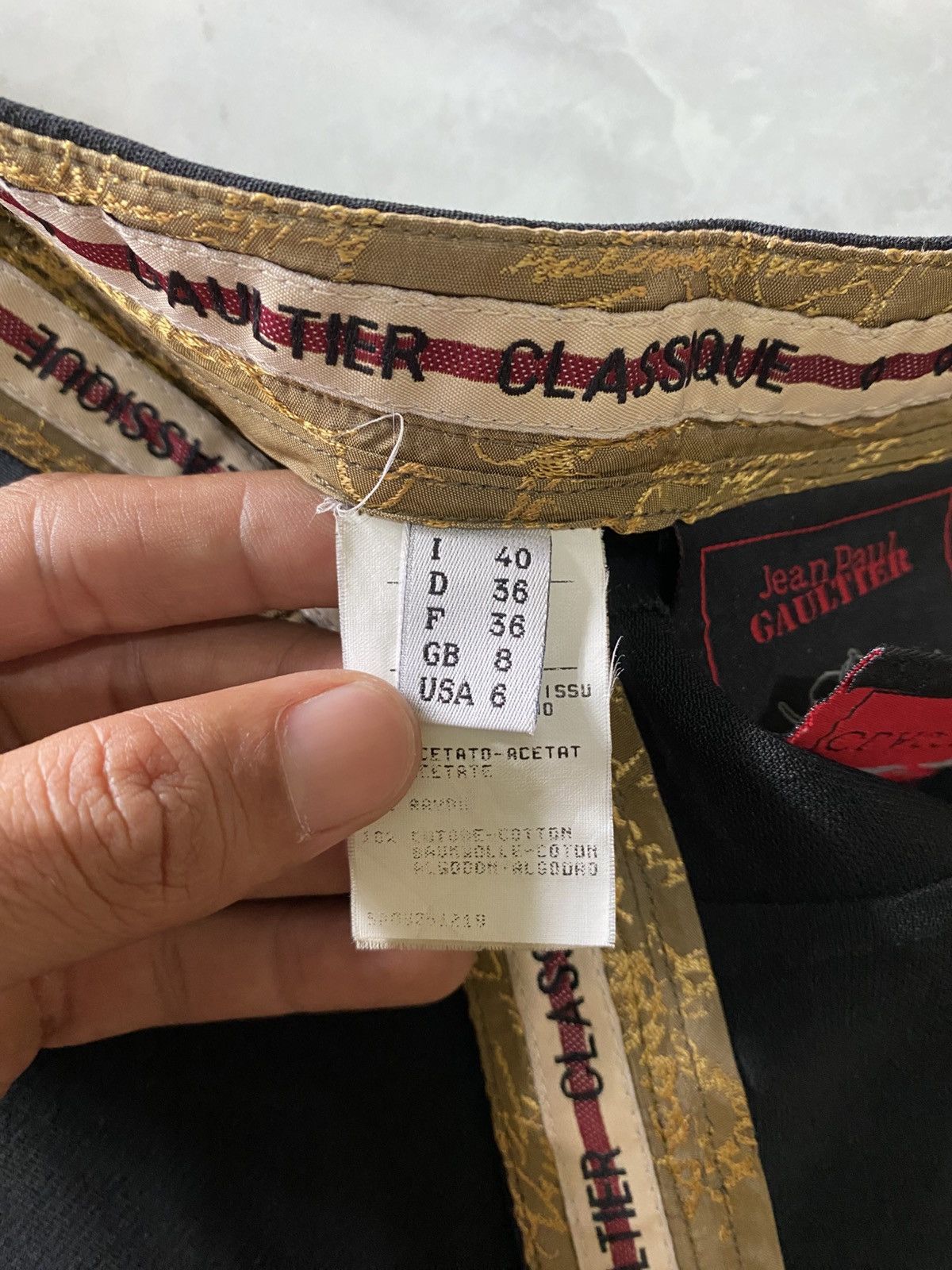 Jean Paul Gaultier Jean Paul Gaultier Classique Black High-Waist Wide-Leg Pants Size 25" / US 0 / IT 36 - 14 Thumbnail
