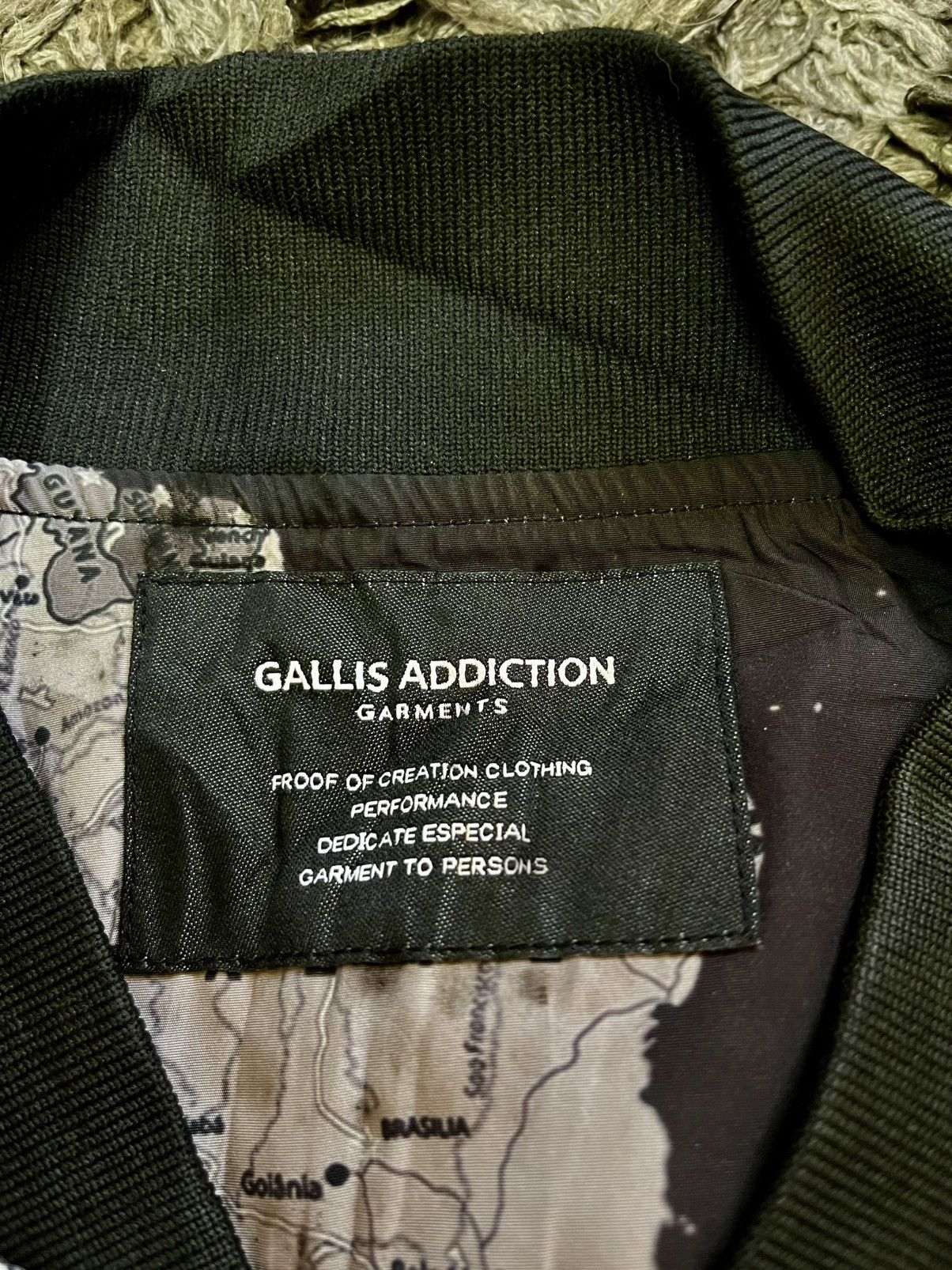 Japanese Brand Gallis Addiction World Maps Jacket Size US L / EU 52-54 / 3 - 4 Thumbnail