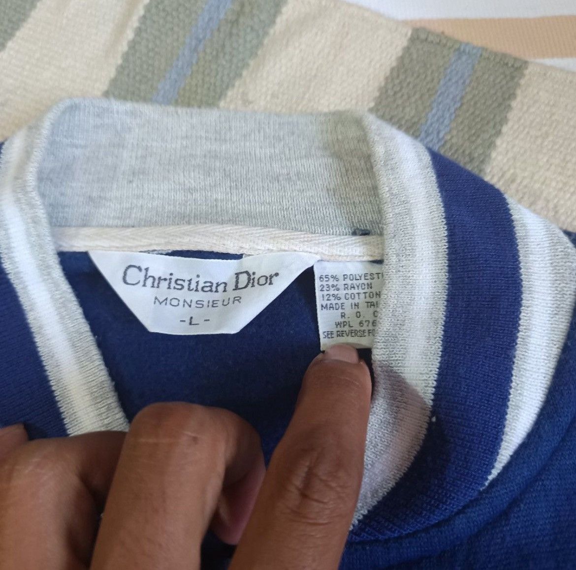 Christian Dior Monsieur × Dior Christian Dior Varsity Jacket Size US L / EU 52-54 / 3 - 3 Thumbnail