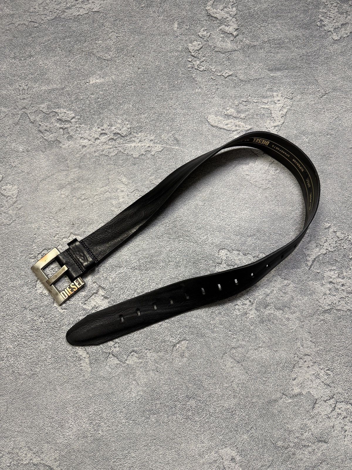 Diesel Vintage Y2K Diesel Belt Leather Metal Logo Japanese Size ONE SIZE - 22 Thumbnail