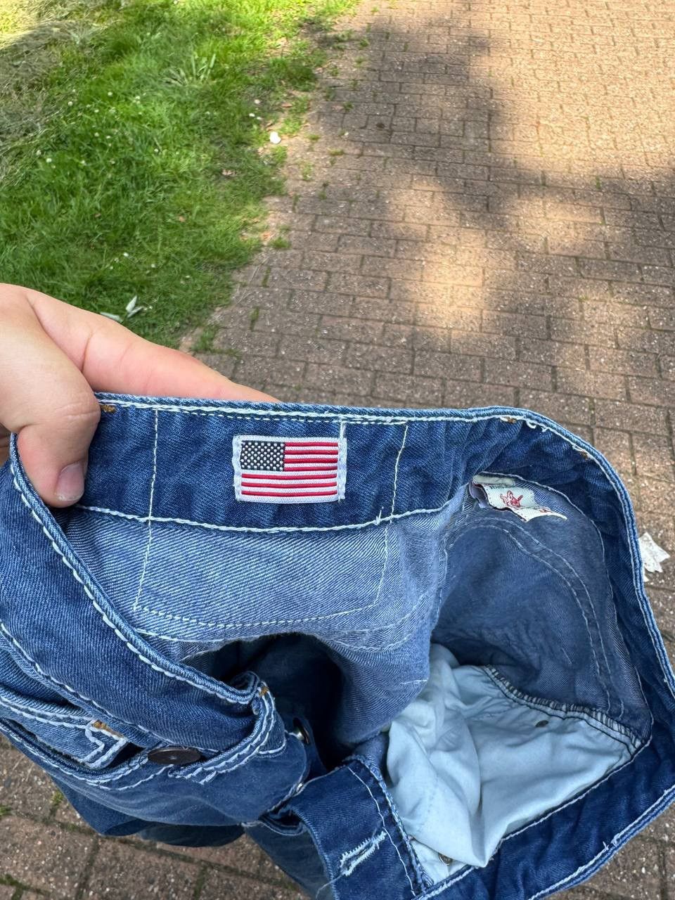 True Religion True Religion Made in USA Vintage Denim Jeans Avantgarde Y2K Size US 34 / EU 50 - 9 Thumbnail