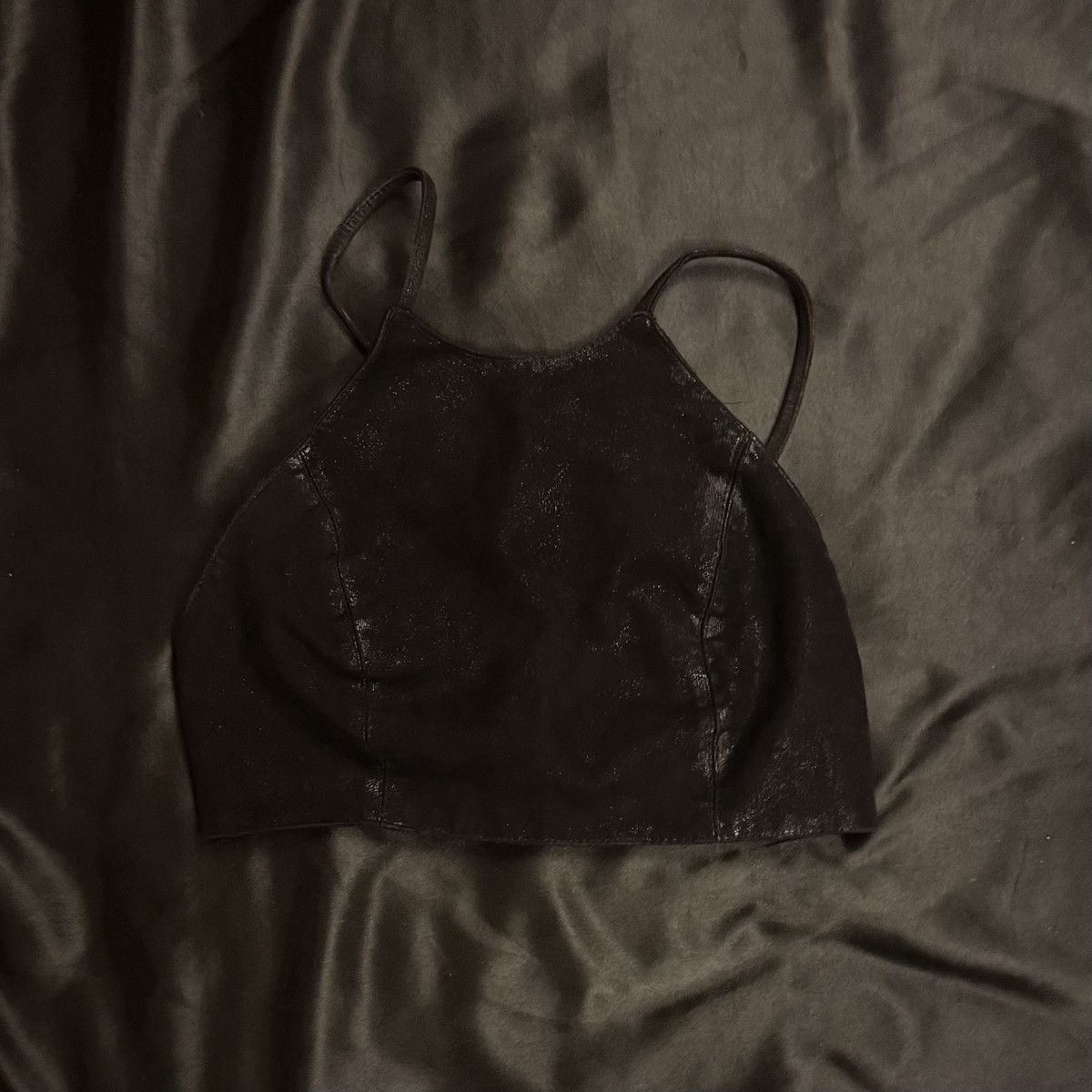 Passport Passport Black Velvet Halter Top Open Back Size S / US 4 / IT 40 - 1 Thumbnail