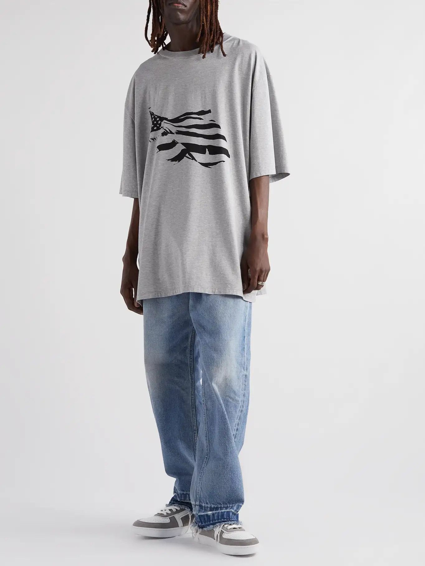 Celine New Celine US Flag Oversized T-Shirt Size US L / EU 52-54 / 3 - 1 Thumbnail