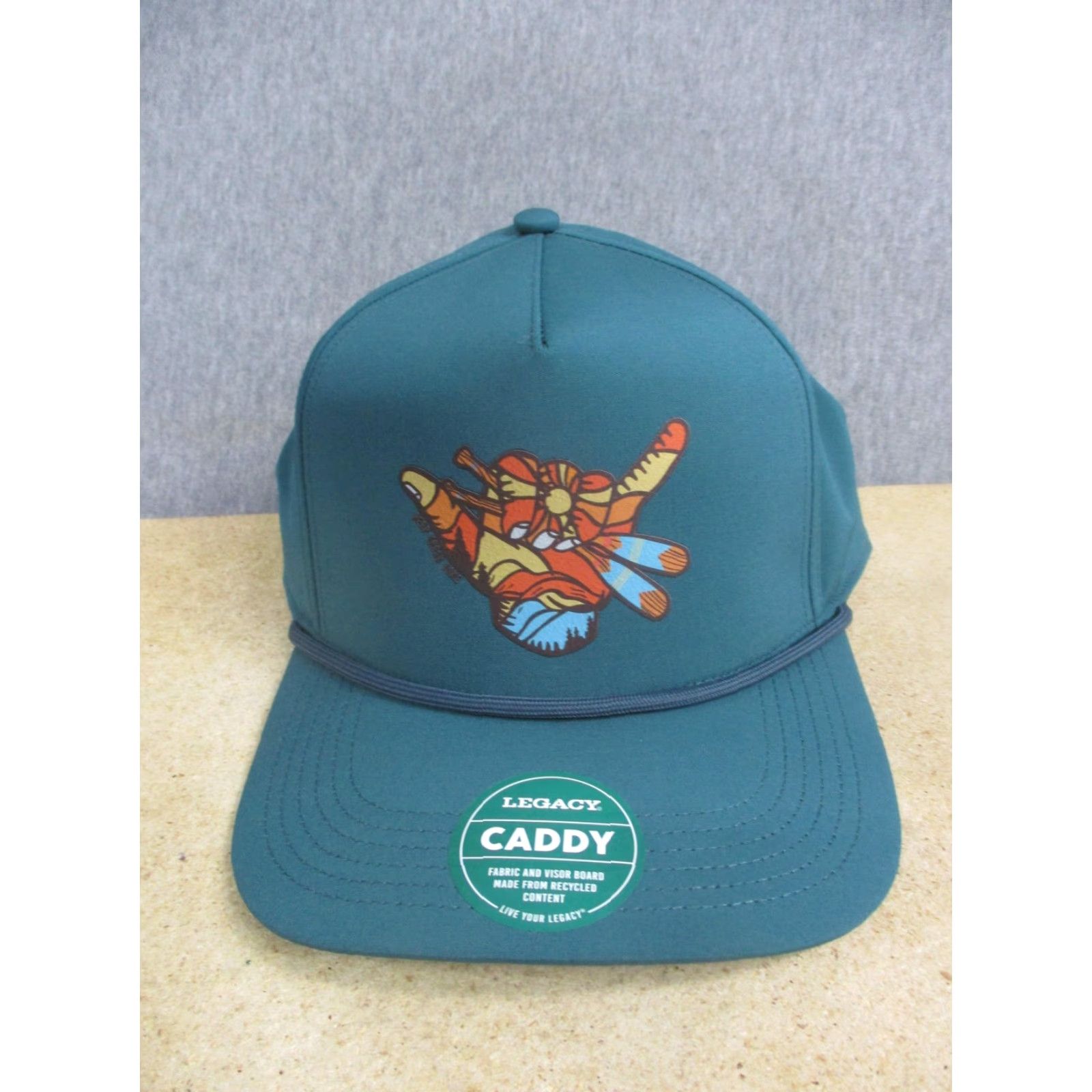 Our Legacy Legacy Deep Creek Lake Hat Cap Snap Back Mens One Size Green Rope Caddy Graphic Size ONE SIZE - 2 Thumbnail