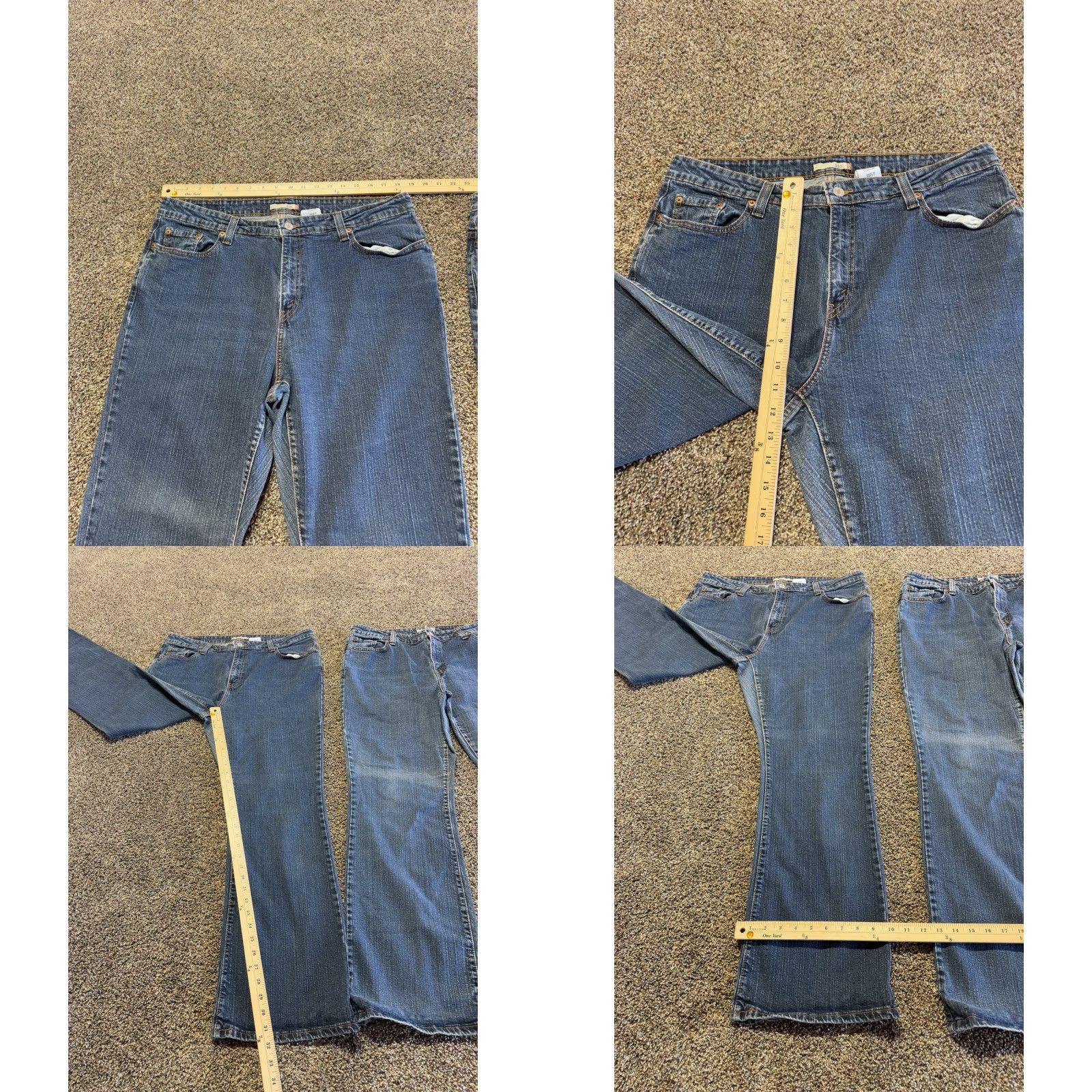 Levi's Levi's 515 Jeans Size 20 Blue Denim Bootcut Women Regular 31in Inseam 5-Pocket Logo Vintage No Size 42" / US 20 - 8 Thumbnail