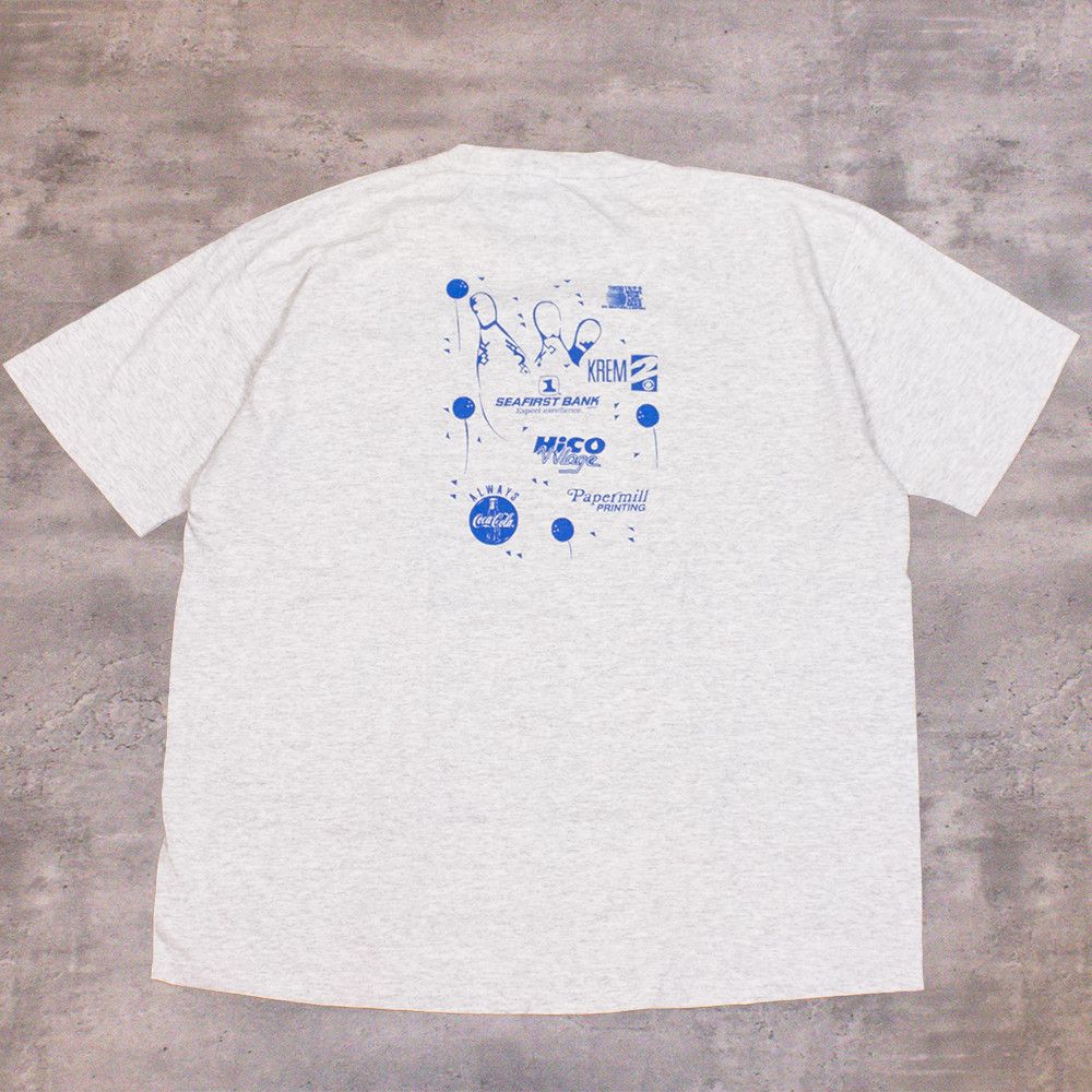 Coca Cola × Russell Athletic × Vintage Vintage 1996 Russell Athltic Bowel For Kids Single Stitch Heather Gray Tee Size US XL / EU 56 / 4 - 2 Thumbnail