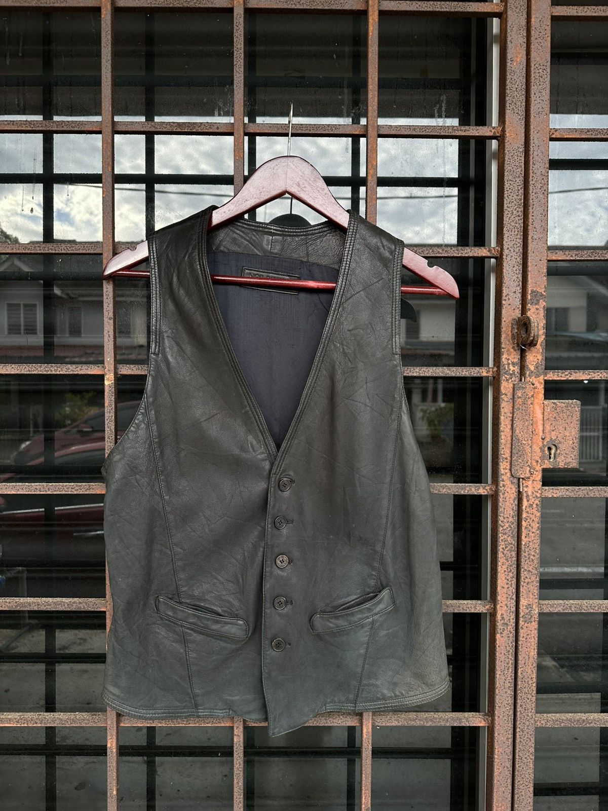 Neil Barrett Neil Barrett Leather Vests Size US M / EU 48-50 / 2 - 10 Thumbnail