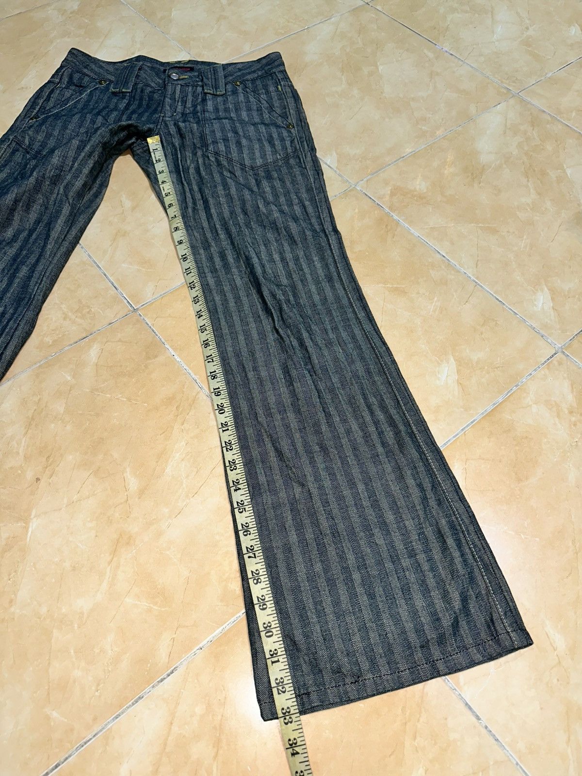 If Six Was Nine × Japanese Brand × Le Grande Bleu (L.G.B.) Blue Way Carpenter Flared Jeans Size 31" - 8 Thumbnail