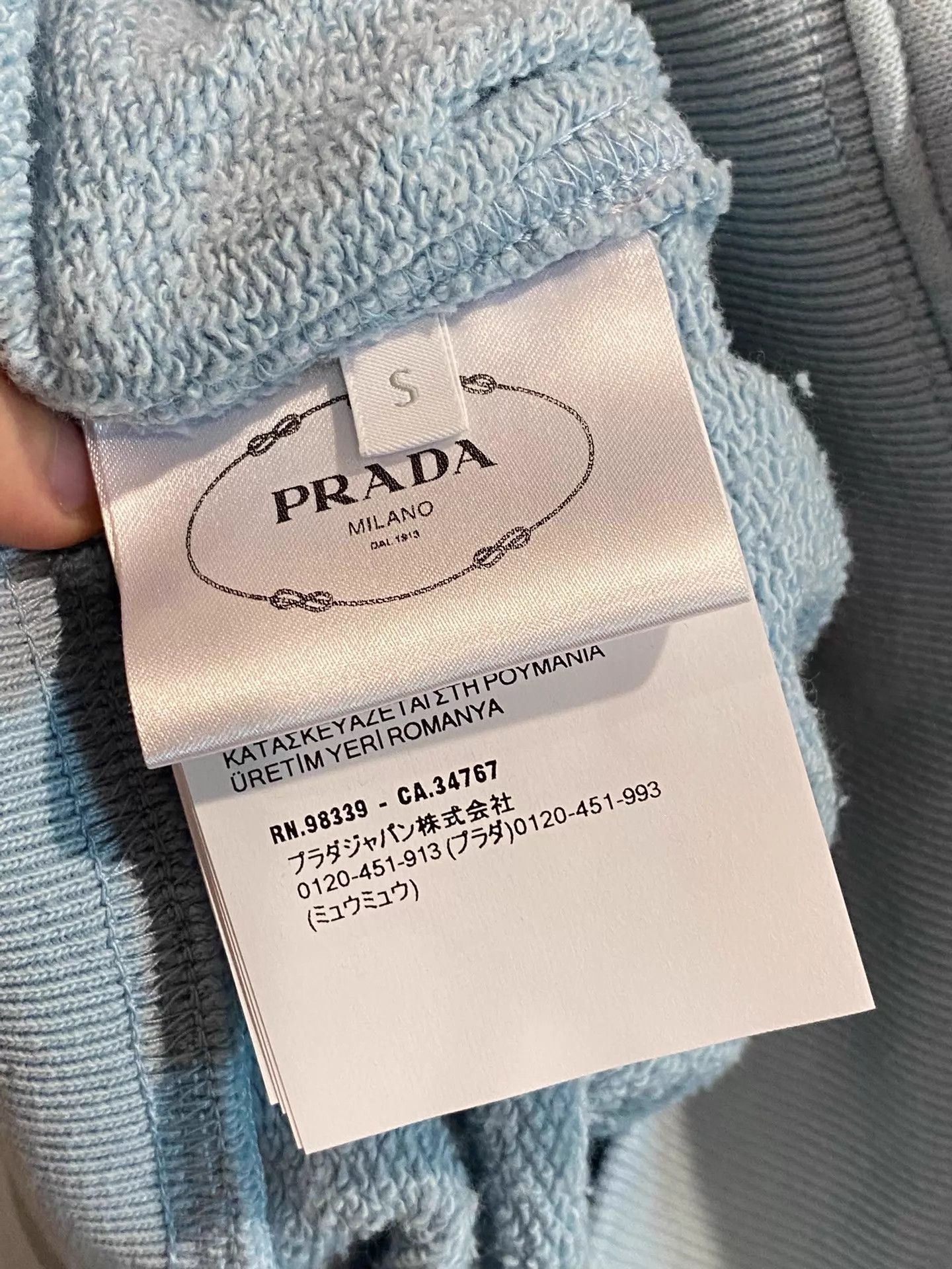 Prada Prada Distressed Logo Sweatshirt S Size S / US 4 / IT 40 - 4 Thumbnail