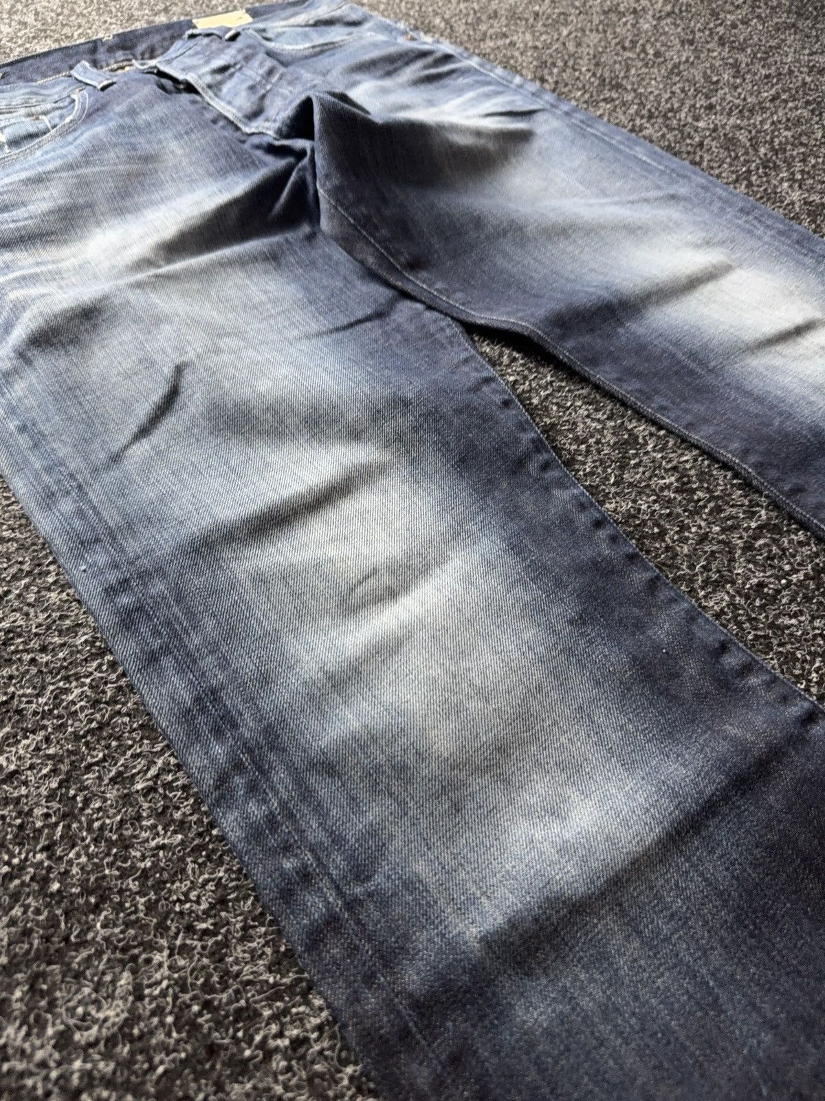 G-Star 00s G-Star 3301 Distressed Raw Hem Y2K SK8 Jeans Fade Denim Size US 32 / EU 48 - 6 Thumbnail