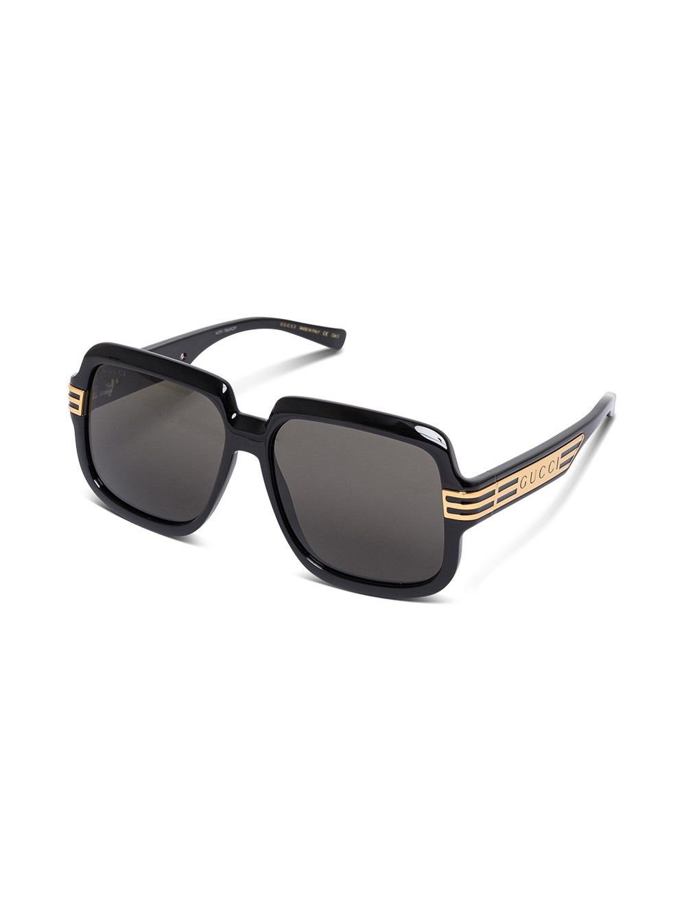 Gucci Square Black Sunglasses Size ONE SIZE - 1 Thumbnail