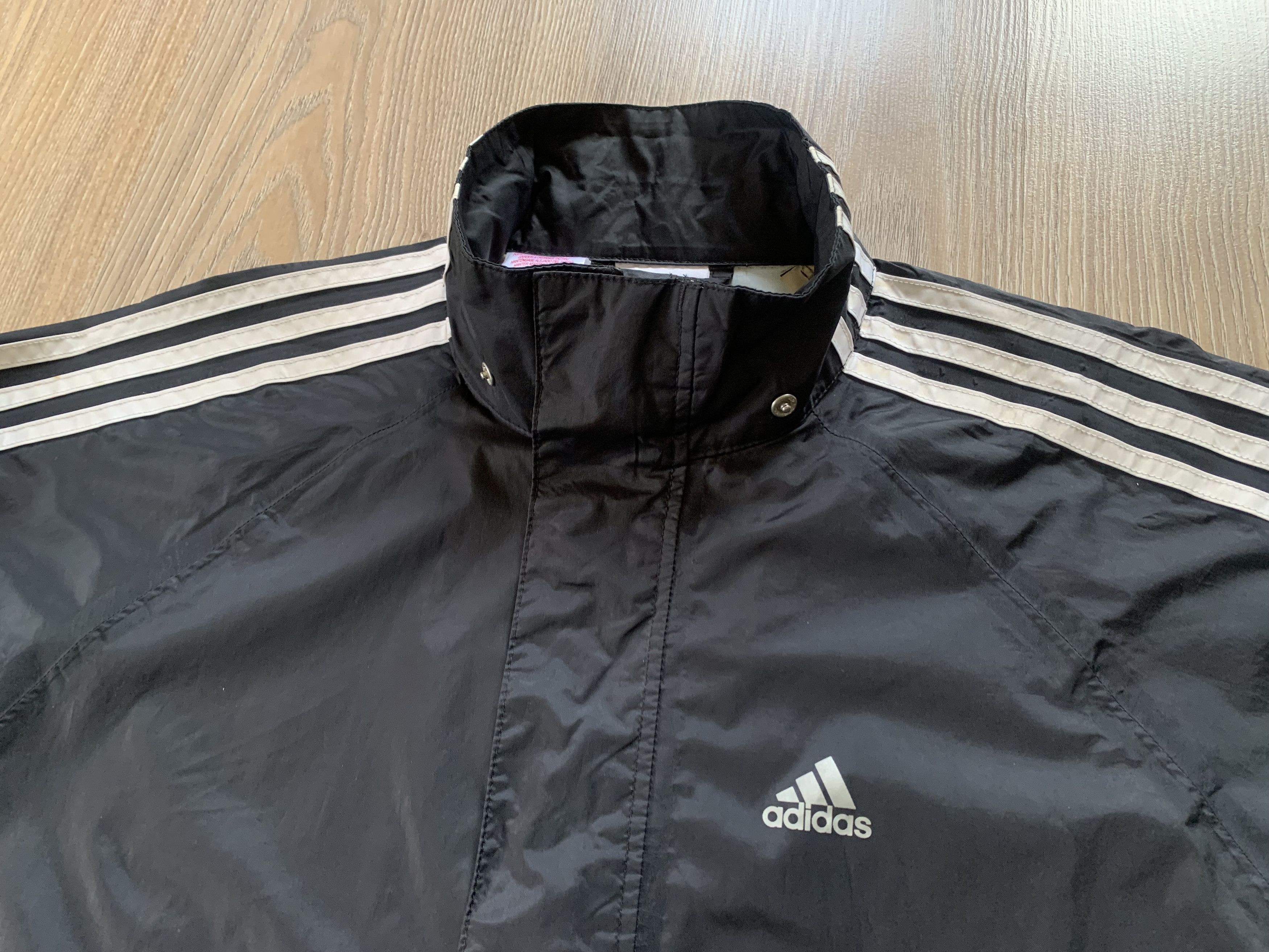 Adidas Youth Vintage Adidas Black Waterproof Rain Jacket Size US XXS / EU 40 - 5 Thumbnail