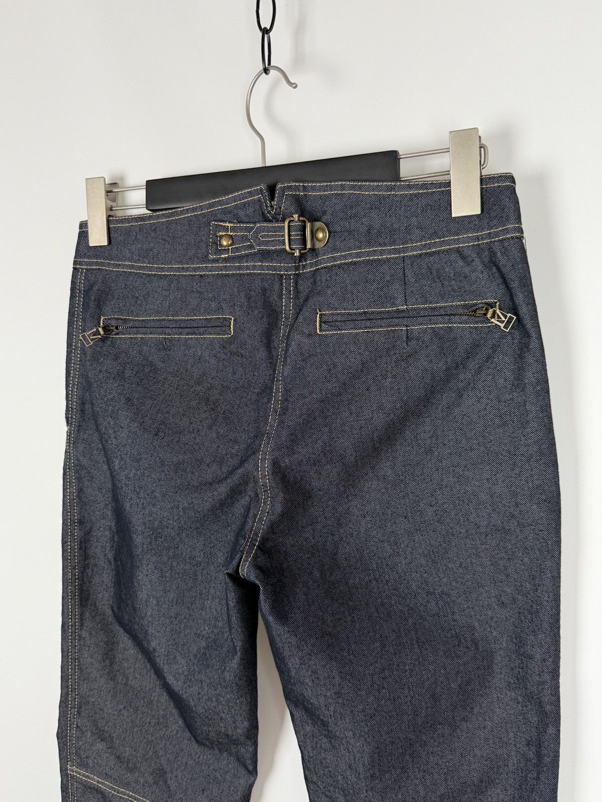 Max Mara Y2K Vintage Max Mara Fishtail Buckleback Denim Jeans Pants 8 Size 30" / US 8 / IT 44 - 7 Thumbnail