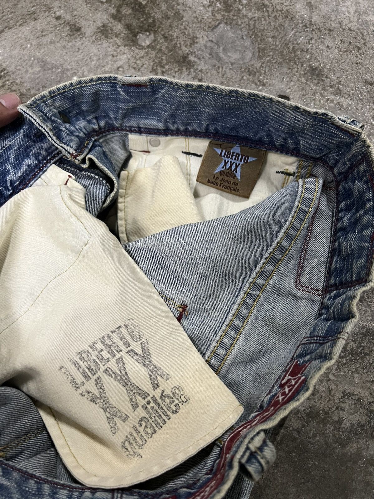 If Six Was Nine LIBERTO DISTRESSED FADED JEAN Size US 32 / EU 48 - 18 Thumbnail