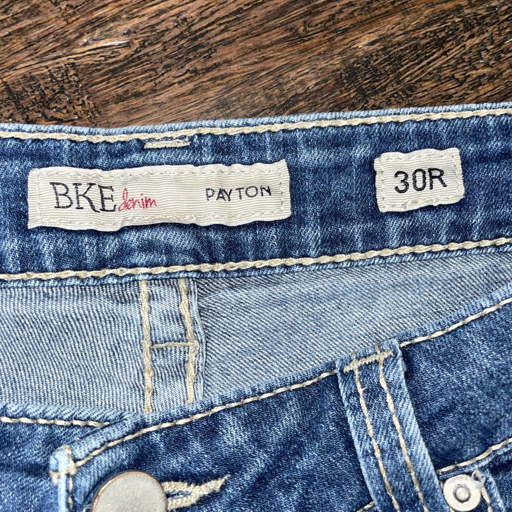 Vintage BKE Payton Women's Straight Leg Jeans Blue Denim Size 30R Inseam 32 Size 30" / US 8 / IT 44 - 2 Thumbnail