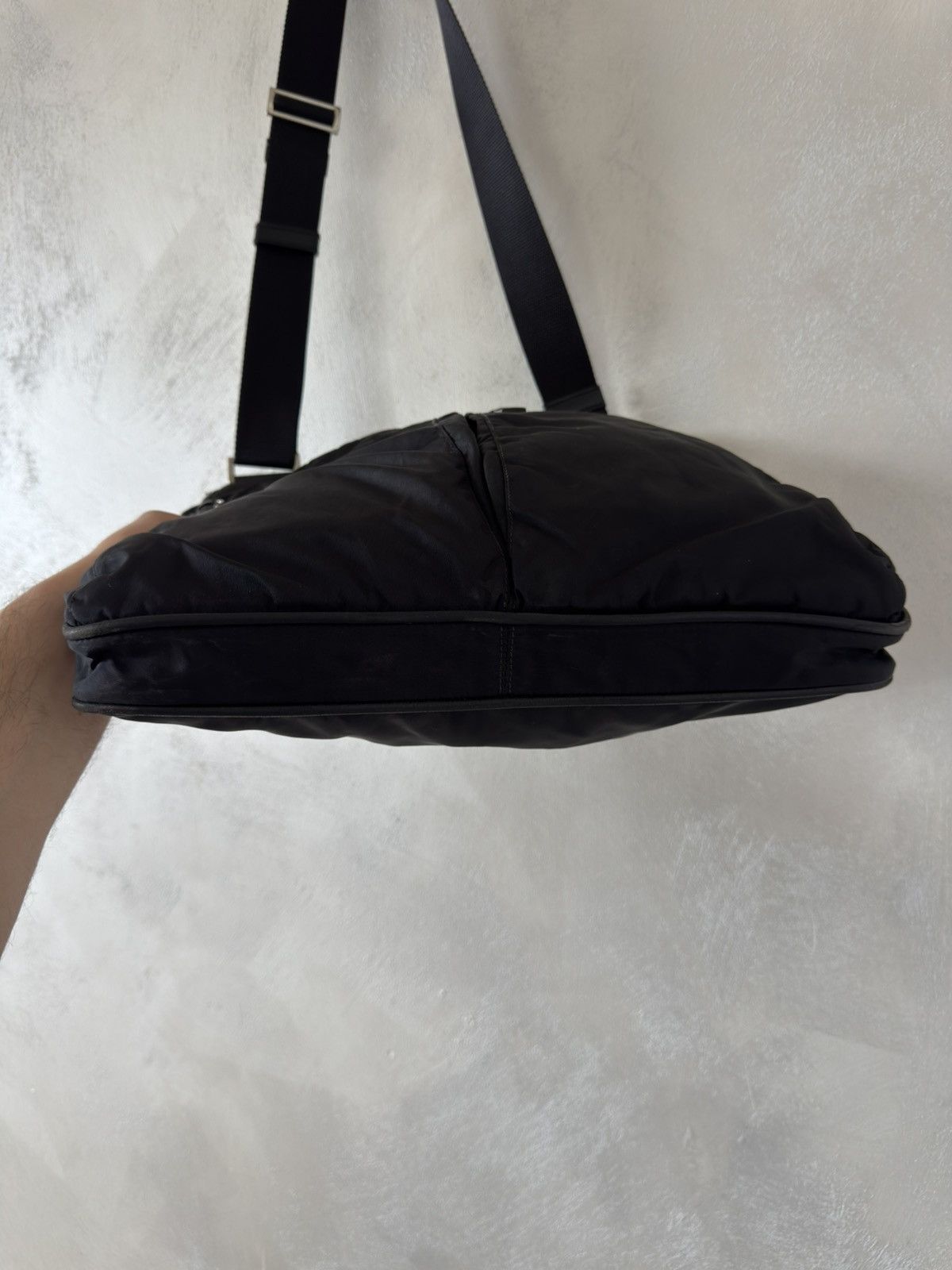Prada Prada Nylon Black Messenger Crossbody Bag Size ONE SIZE - 8 Thumbnail