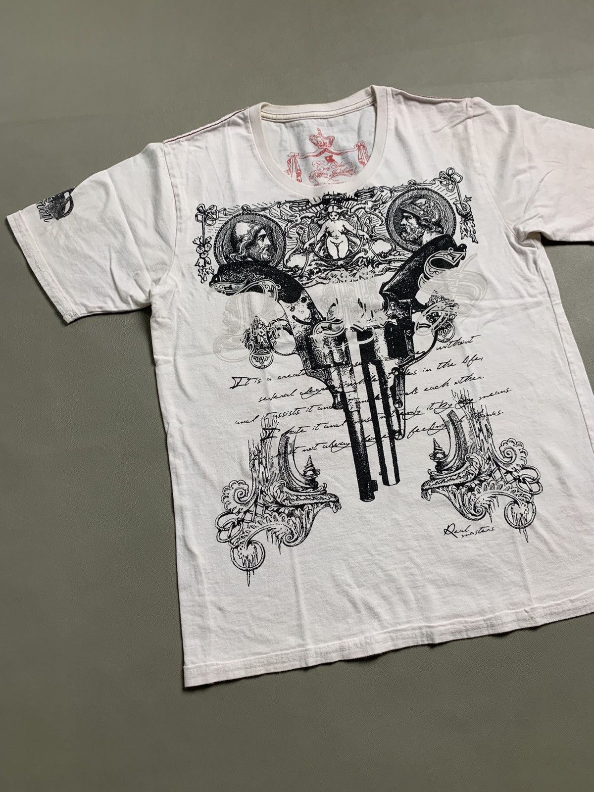 14th Addiction × If Six Was Nine × Japanese Brand Y2K Real Masters Poem Grunge Tshirt Size US M / EU 48-50 / 2 - 2 Thumbnail