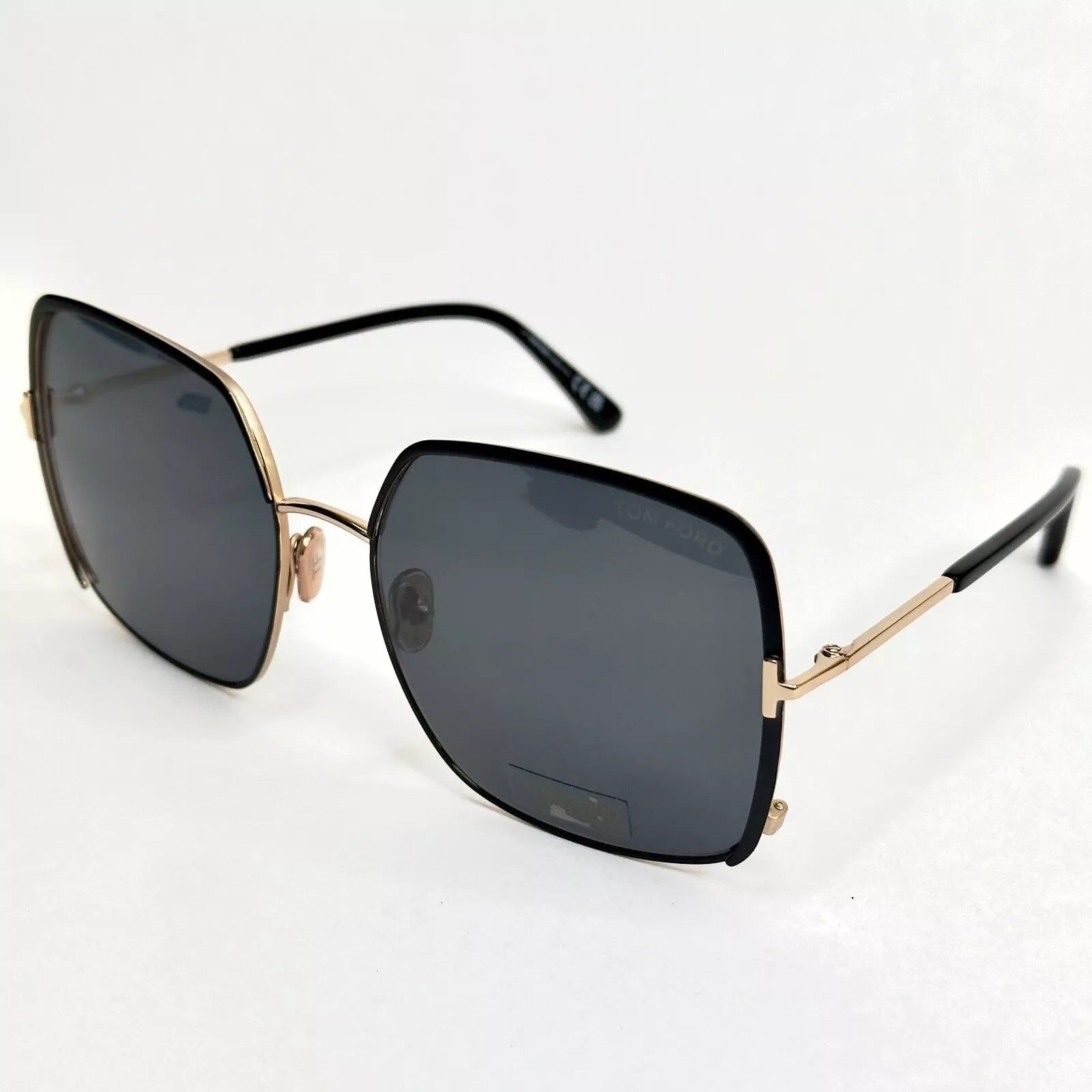 Tom Ford TOM FORD RAPHAELA TF1006 02A Gold Black Sunglasses 1006 Size ONE SIZE - 6 Thumbnail