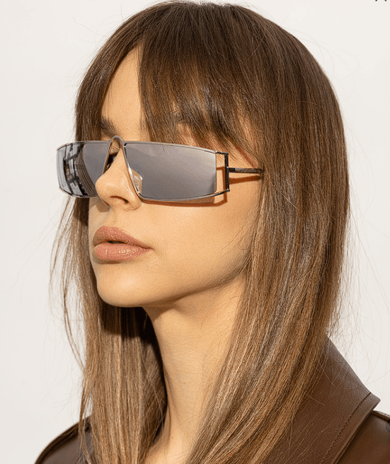 Saint Laurent Paris NEW SAINT LAURENT SL 606 002 SILVER WOMEN SUNGLASSES Size ONE SIZE - 2 Thumbnail