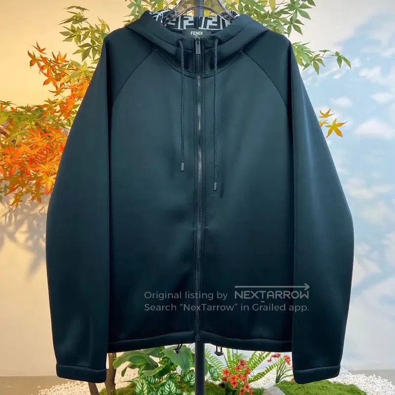 Fendi Fendi Women's Black Cotton Jacket . Size L / US 10 / IT 46 - 1 Thumbnail