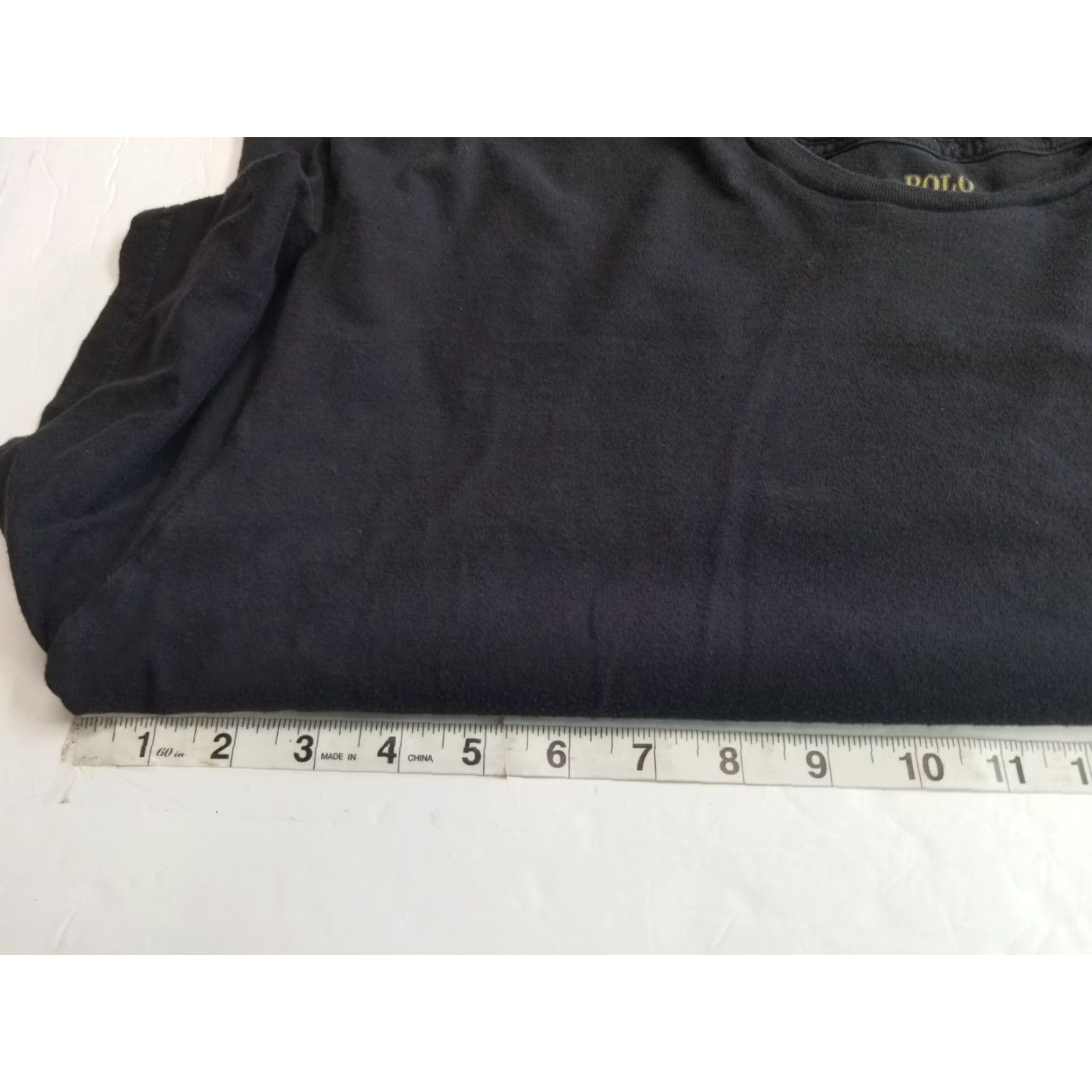 Ralph Lauren VINTAGE Ralph Lauren T Shirt Mens Large Black Short Sleeve Crewneck Logo 90s Classic Designer Hip Hop Retro American Embroidered Pockets Size US L / EU 52-54 / 3 - 3 Thumbnail