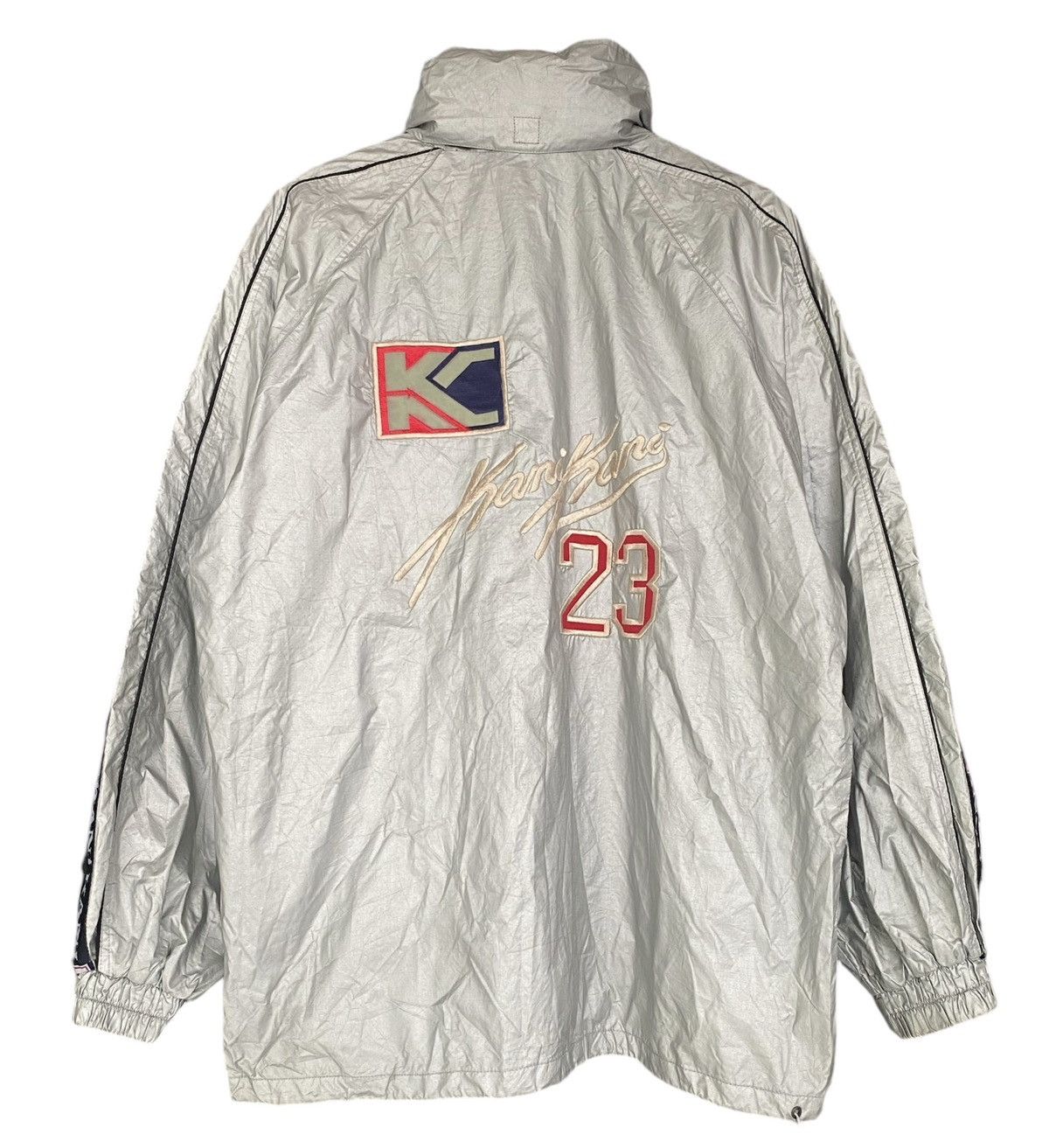 Vintage Rare KARL KANI Side Tape Light Zipper Jacket Hoodie (L) Size US L / EU 52-54 / 3 - 8 Thumbnail