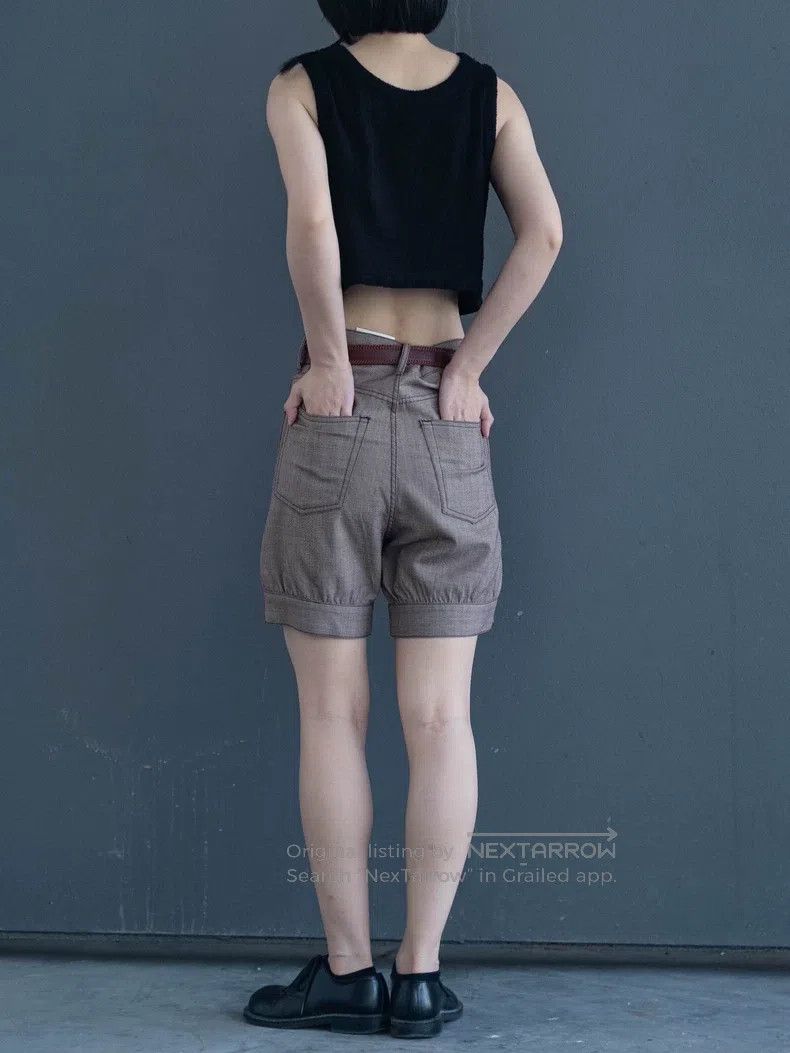 Junya Watanabe Junya Watanabe size S Brown welted shorts Size 23" - 2 Thumbnail
