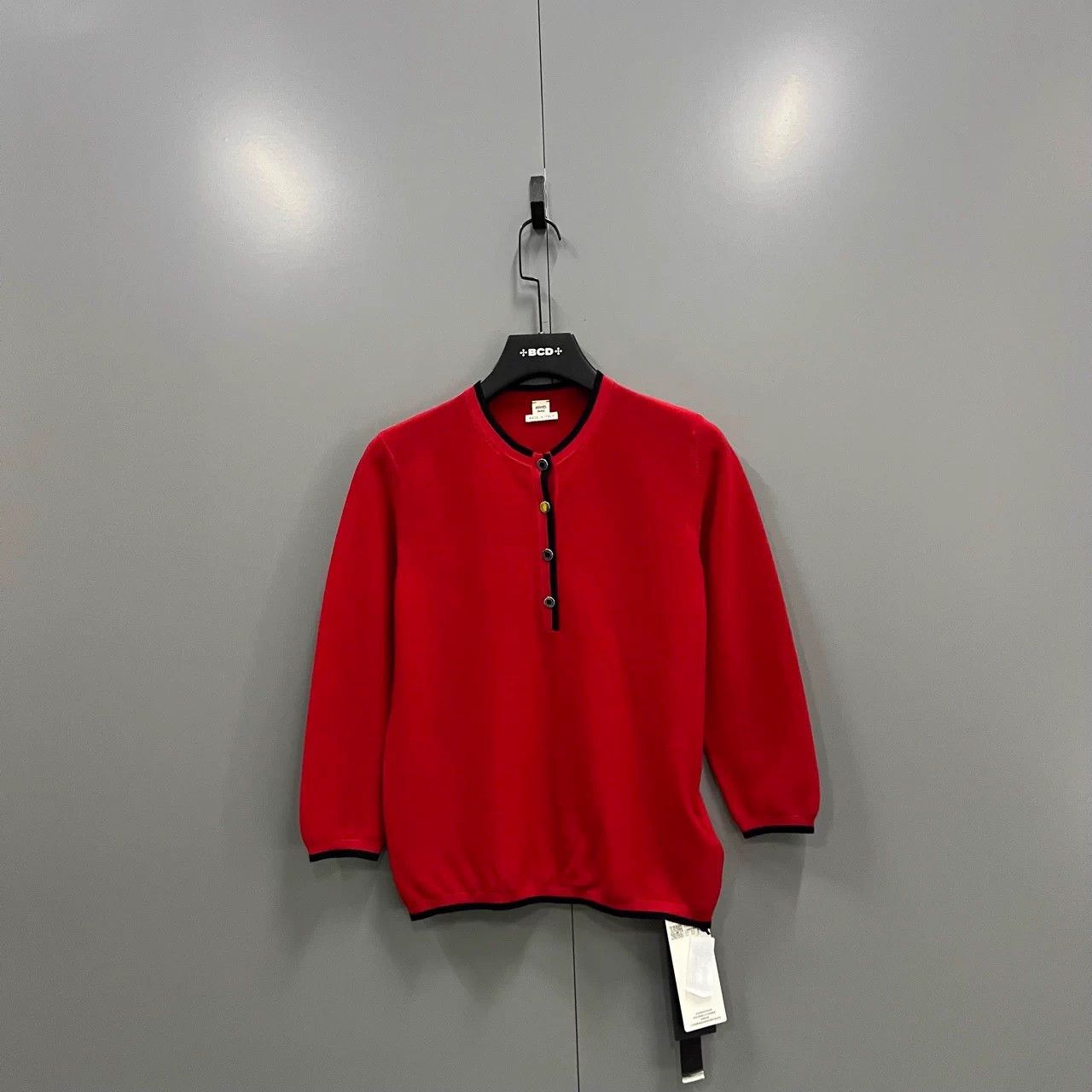 Hermes HERMES Red Crewneck Knit Sweater 38 98 New Size S / US 4 / IT 40 - 1 Thumbnail