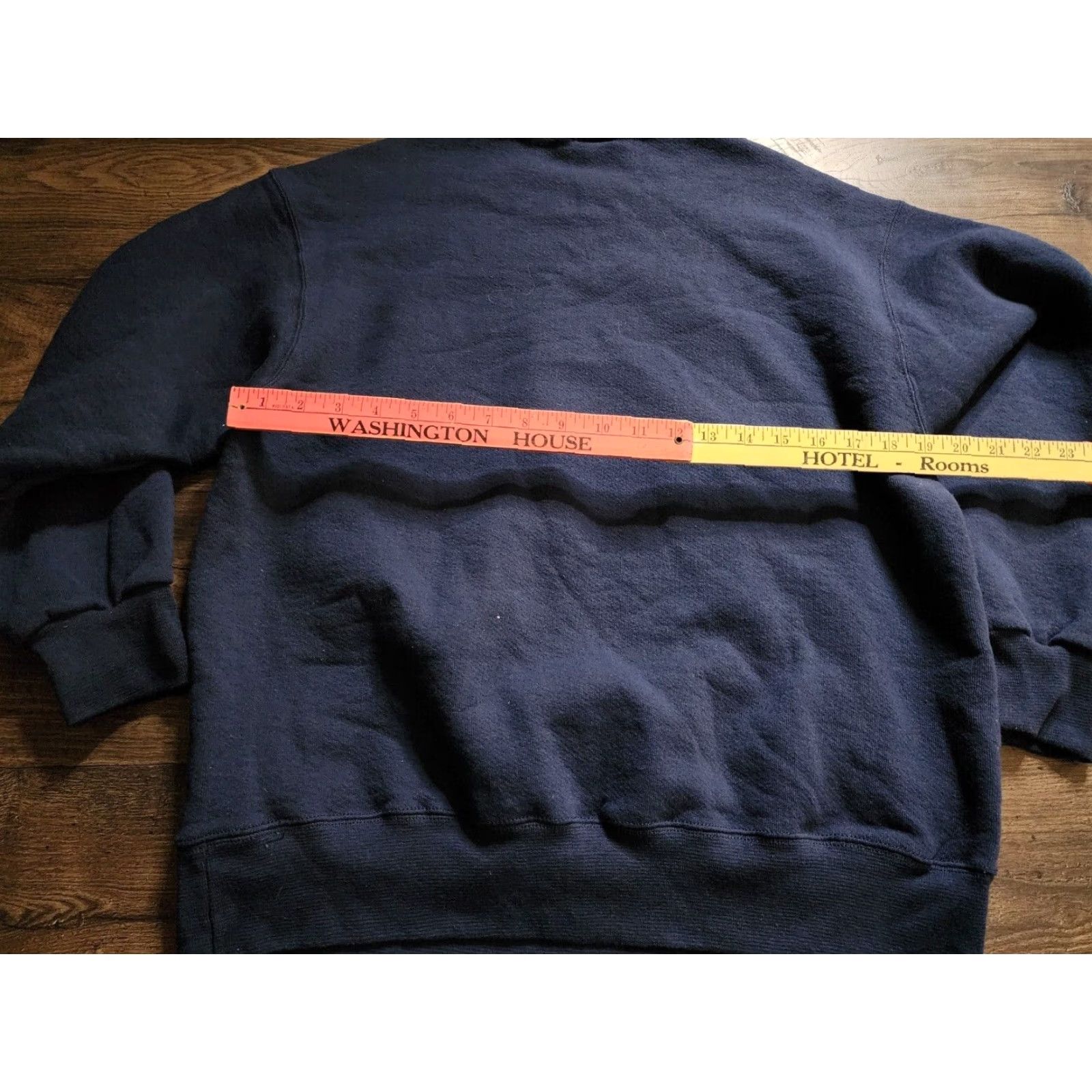 Fruit Of The Loom VINTAGE Fruit of the Loom Mens L Sweatshirt Crew Neck Football American Flag Blue Size US L / EU 52-54 / 3 - 3 Thumbnail