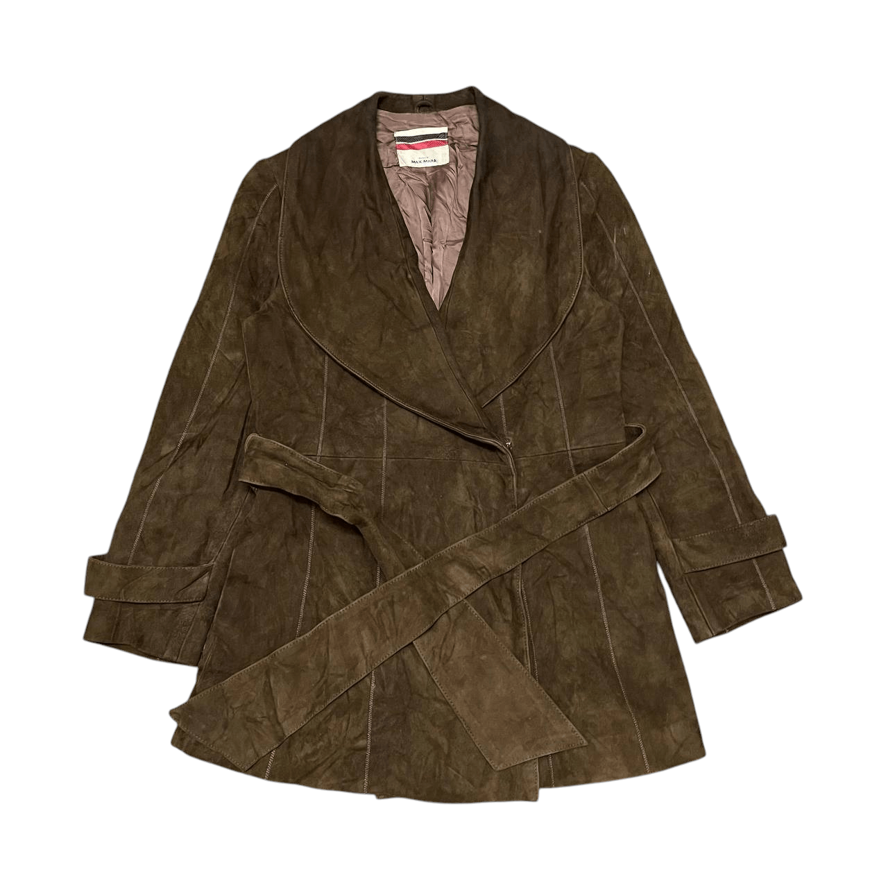 Max Mara Max Mara Leather Coat Jacket Size XS / US 0-2 / IT 36-38 - 1 Thumbnail