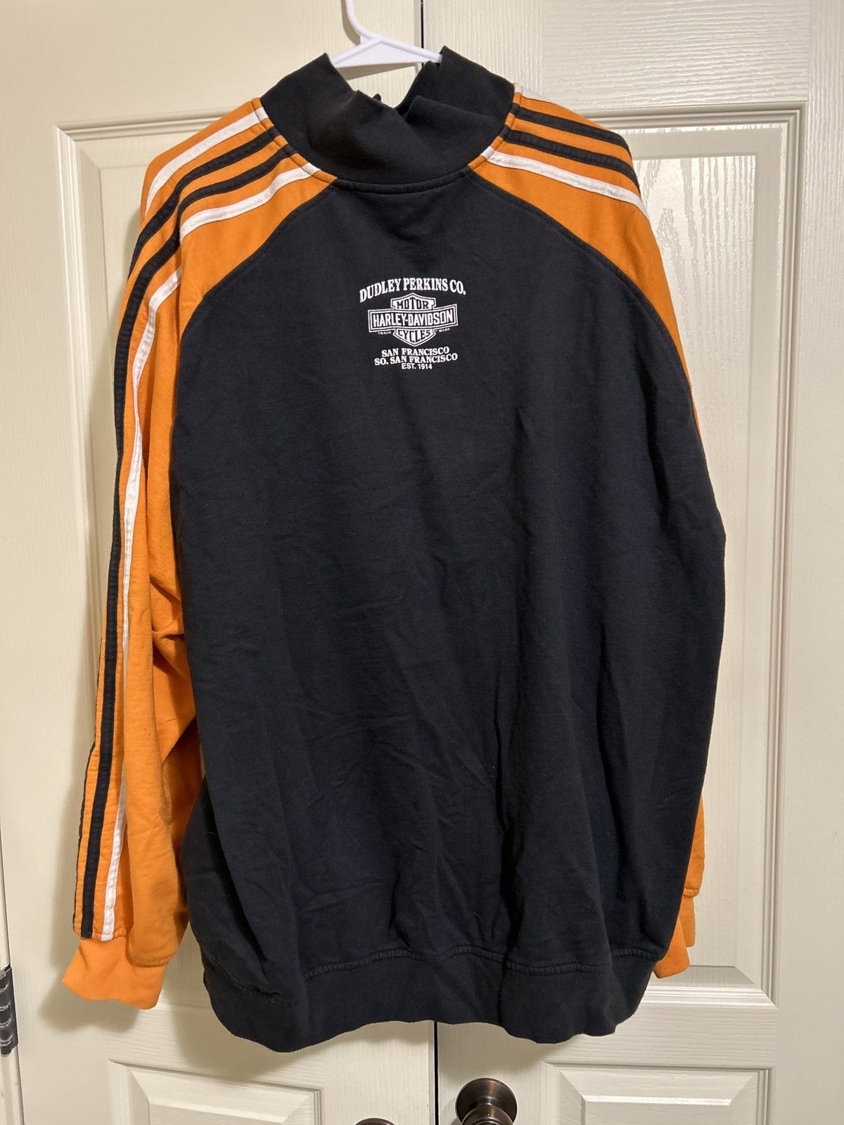 Harley Davidson × Vintage 2009 Harley Davidson striped sweater Size US XL / EU 56 / 4 - 2 Thumbnail