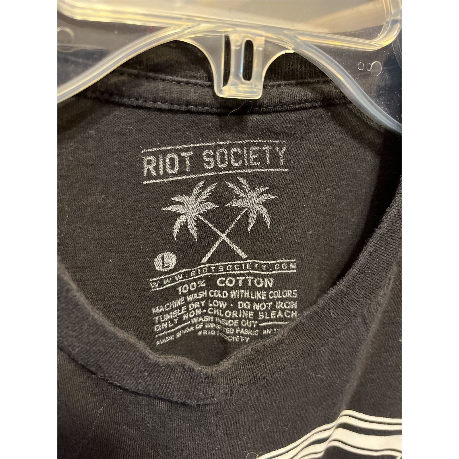Riot Society Riot Society Men’s L Black Santa Cruz Cotton Graphic T-Shirt Size US L / EU 52-54 / 3 - 2 Thumbnail