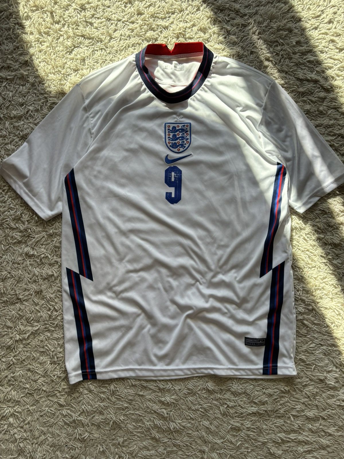 Nike × Vintage Vintage Soccer Jersey Nike England Harry Kane 9 Size US L / EU 52-54 / 3 - 1 Thumbnail