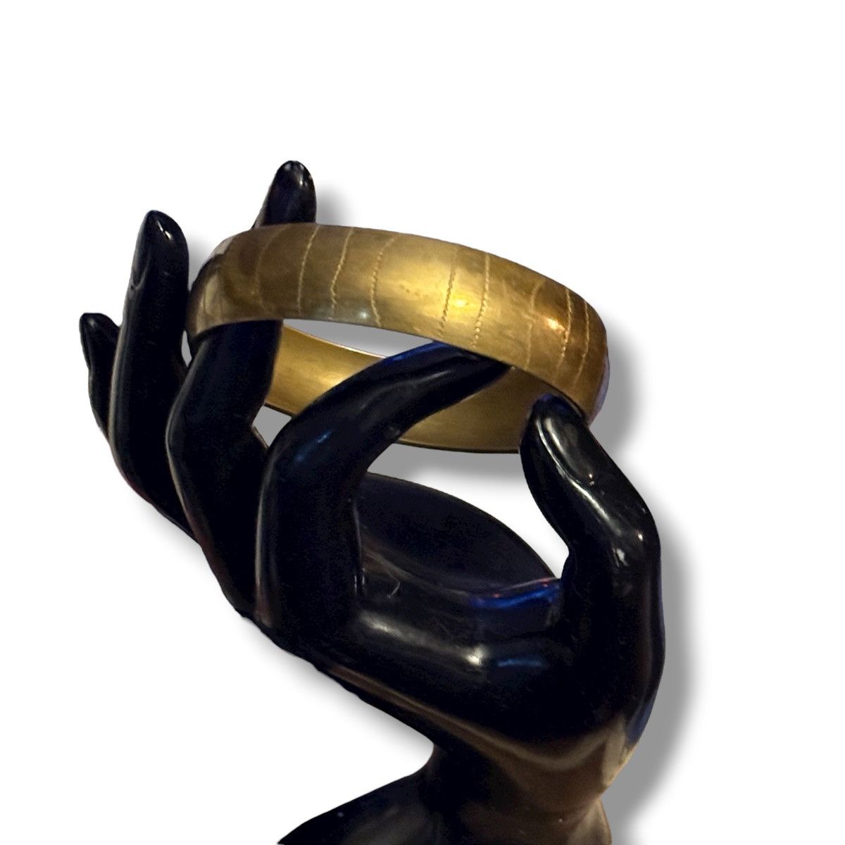 Vintage Vintage made in India brass bangle bracelet Size ONE SIZE - 4 Thumbnail