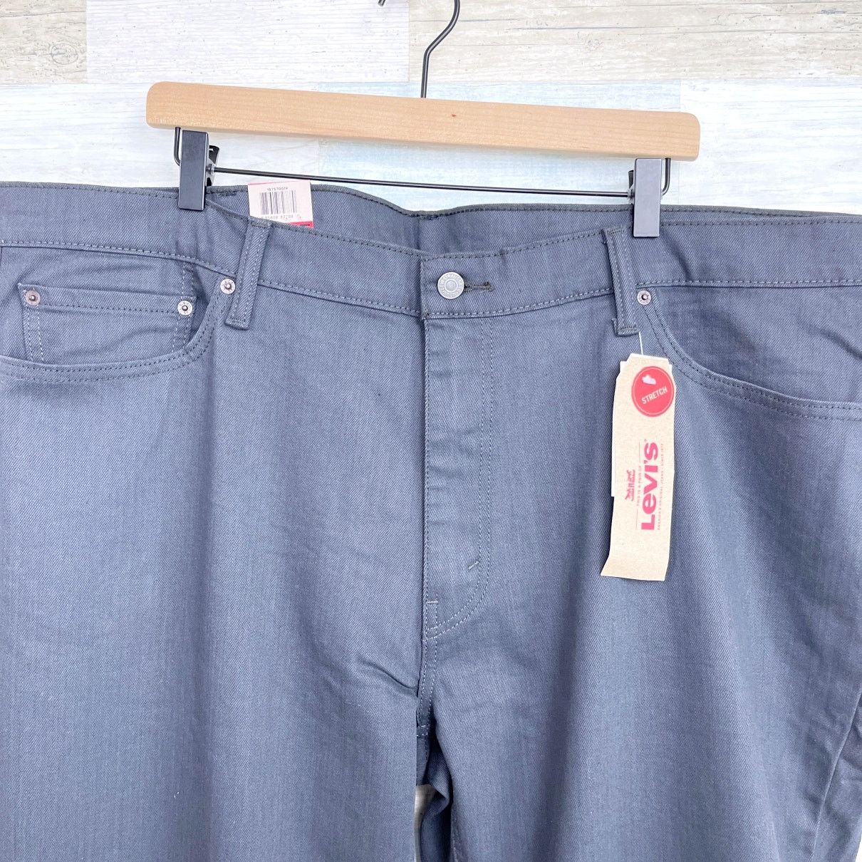 Levi's Levis 541 Big & Tall Athletic Fit Jeans Gray Mens 46x30 Size US 44 / EU 60 - 2 Thumbnail
